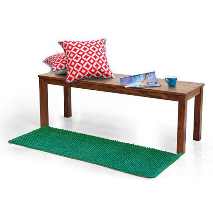 Capra Dining Bench In Teak Finish