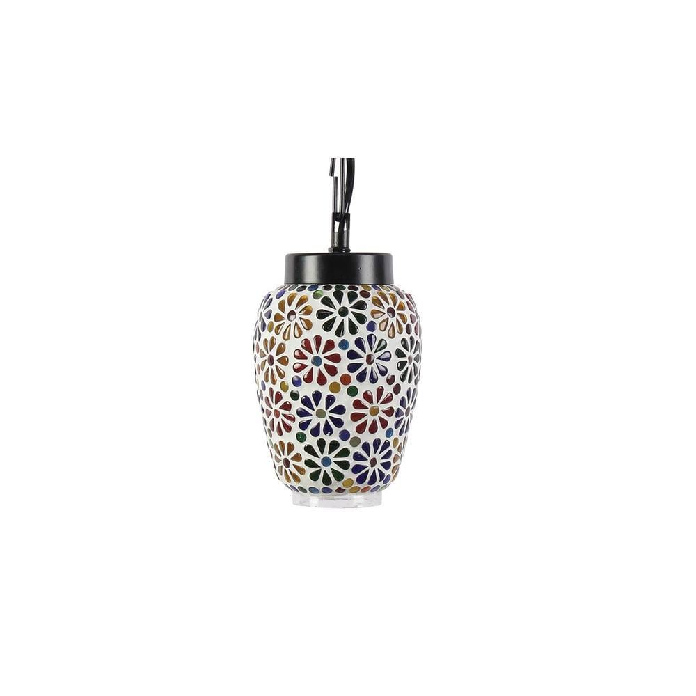 Jamison Multicolour Glass Single Hanging Light