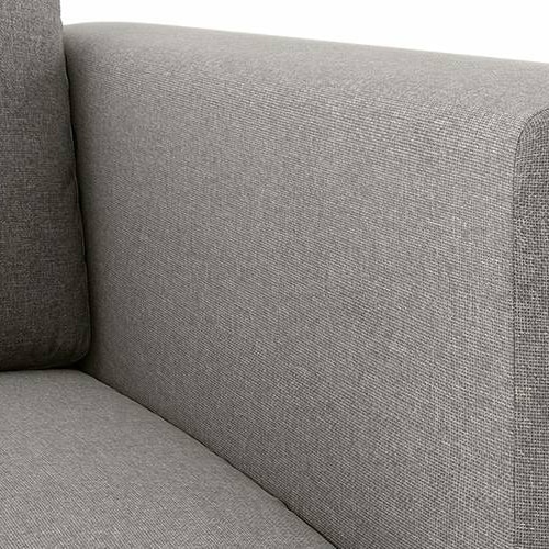 Taarkashi 1 Seater Fabric Sofa (Gainsboro Grey)