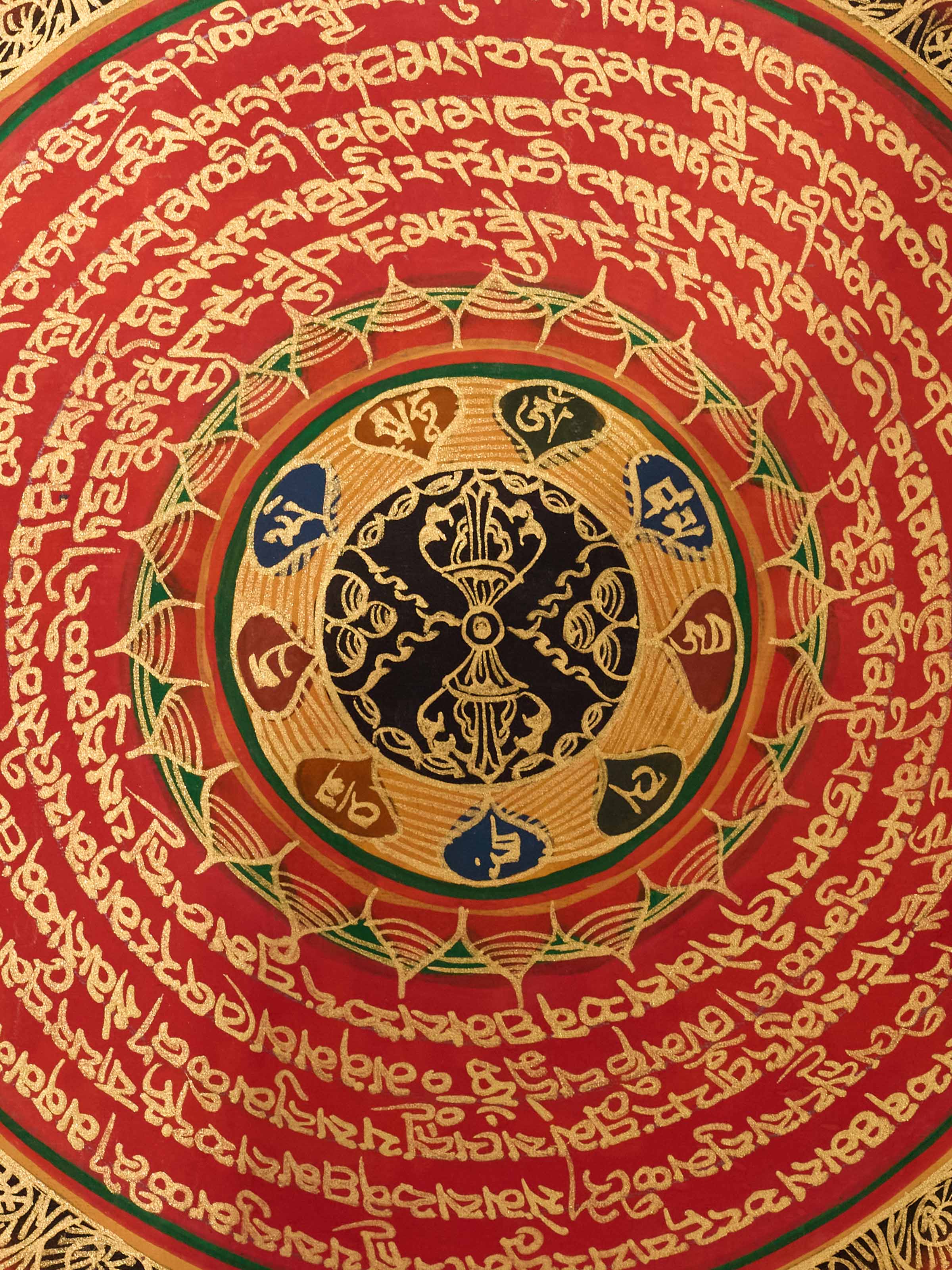Mantra Mandala Thangka Painting