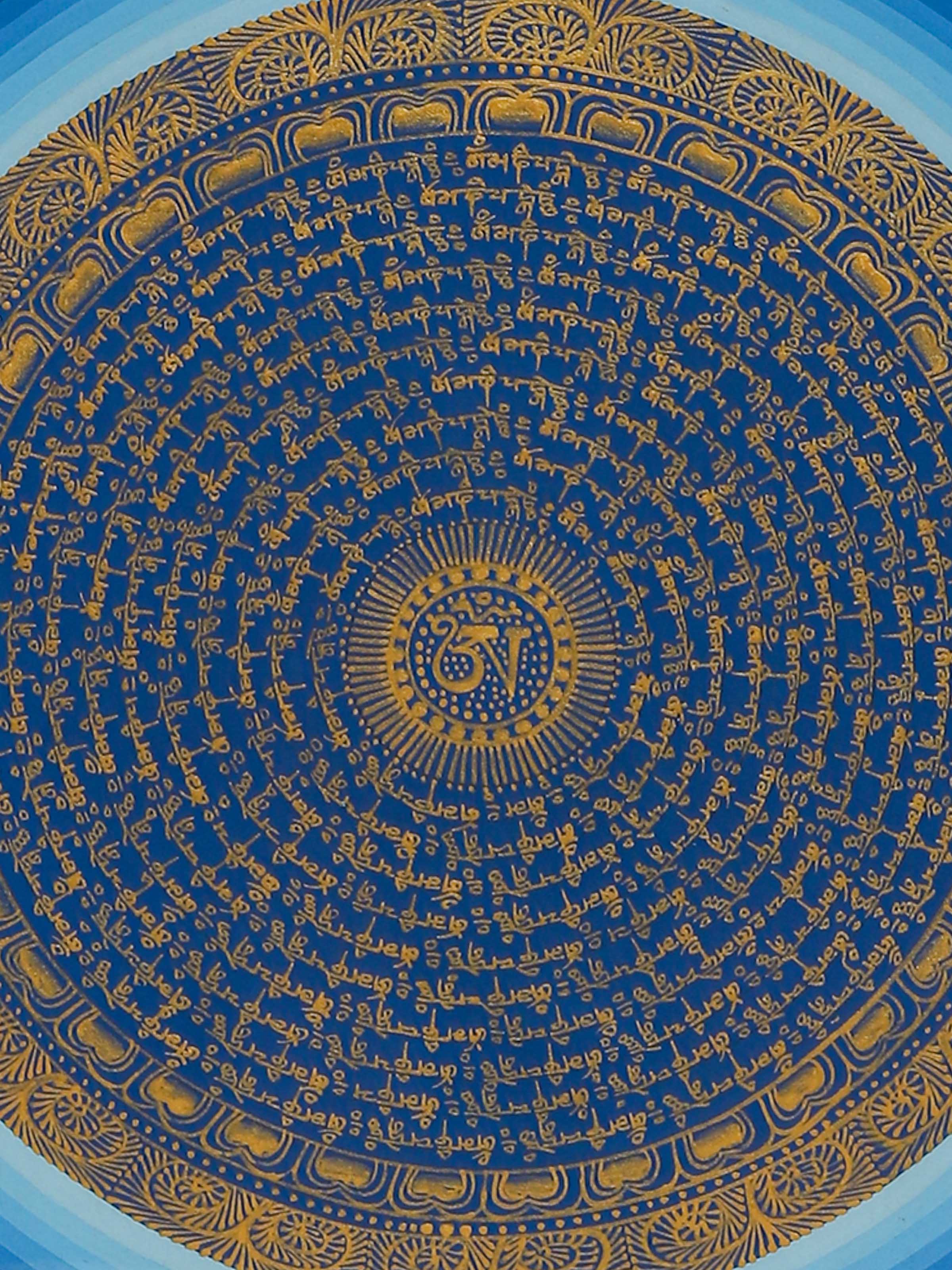 Mantra Thangka Painting