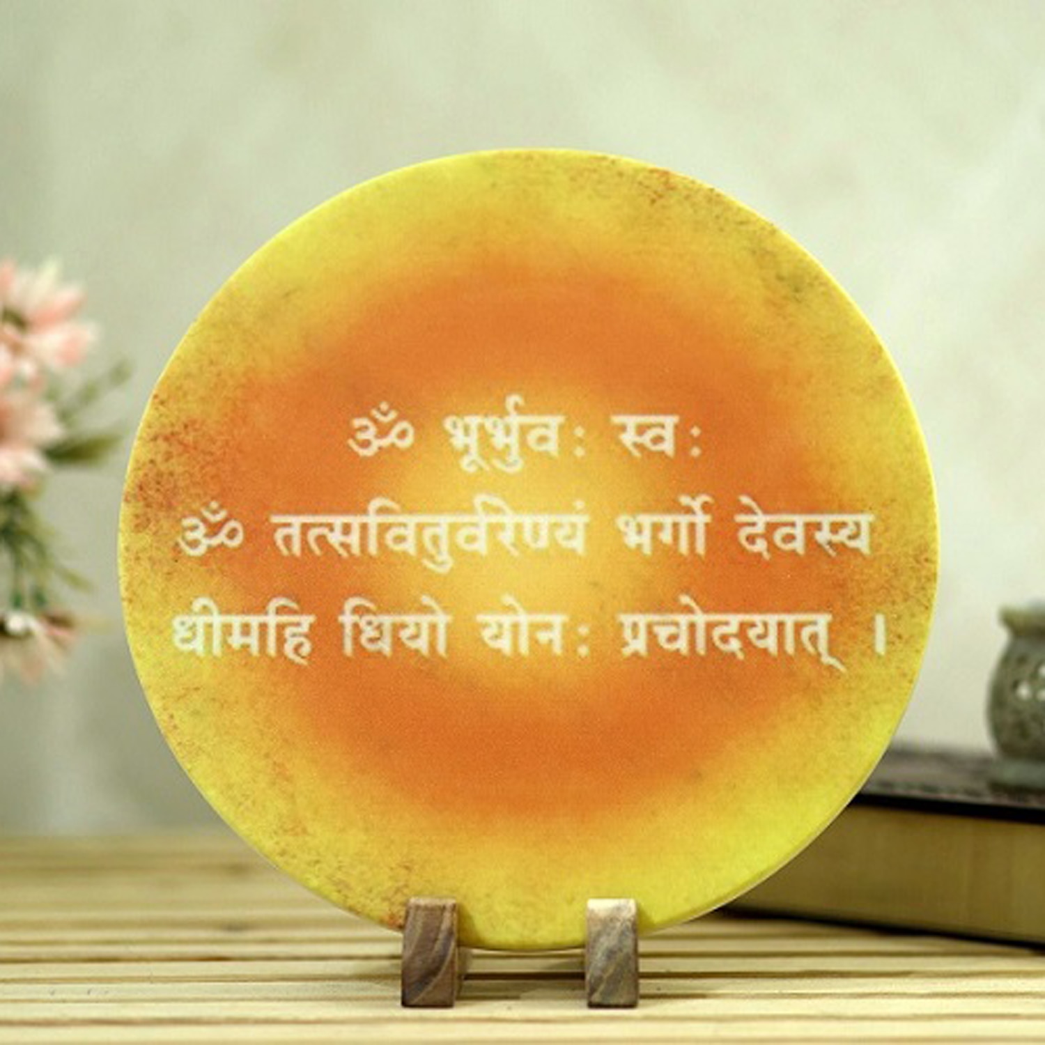 posh n plush Gayatri Mantra Marble Showpiece-picture-18