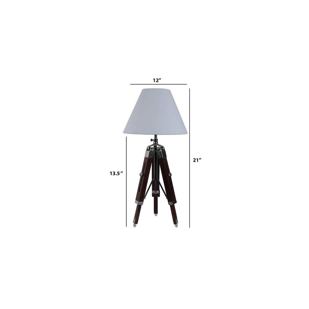 Shealynn White Cotton Shade Table Lamp