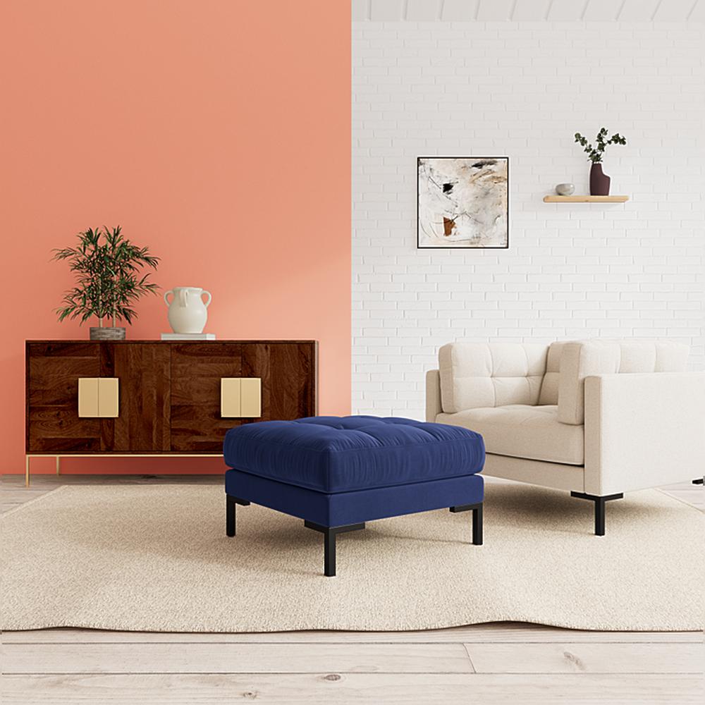 Lano Ottoman Color in Navy Blue - Home Lifestylez