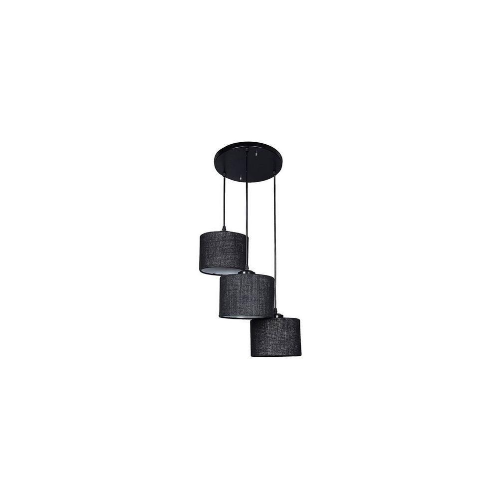 Hugo Black Natural Fiber Cluster Hanging Light