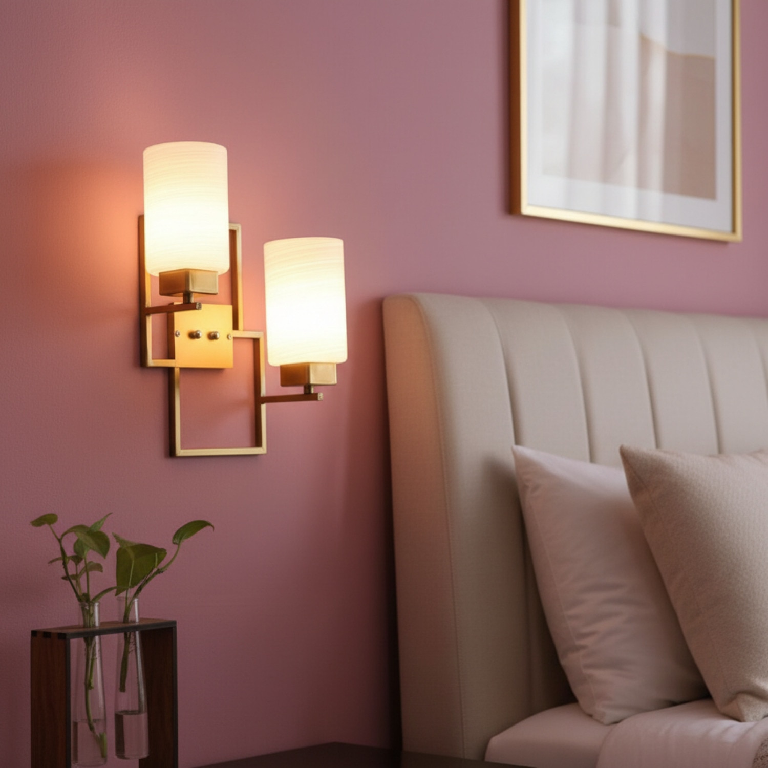 Eliante Modern Wall Lights Glass, Mild Steel & Glass Material Antique & White Finish - Eliante