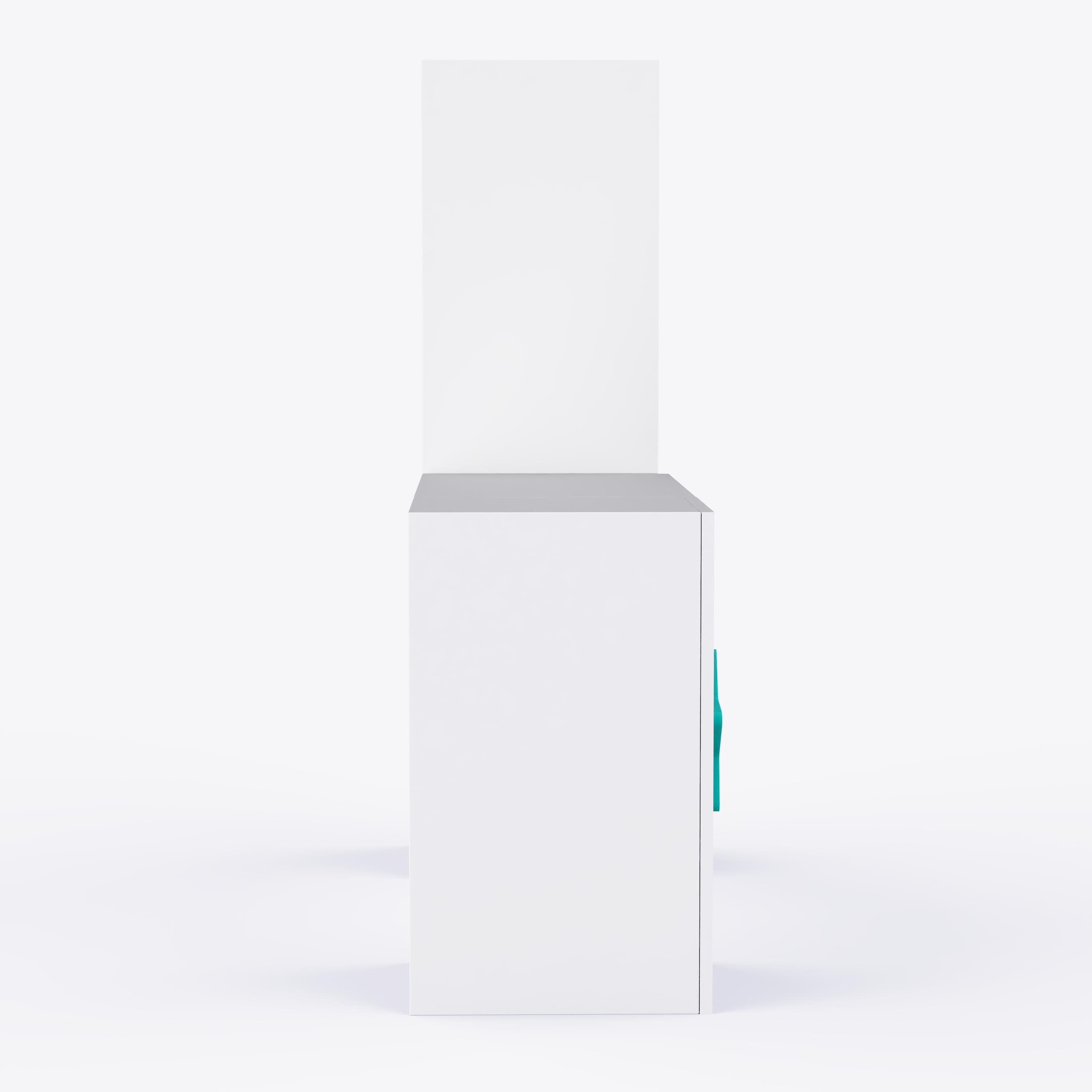 Joy Ride Study Table In White & Teal Colour