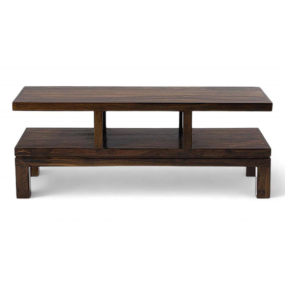 Allen Sheesham Wood TV Entertainment Unit in Mahogany Finish