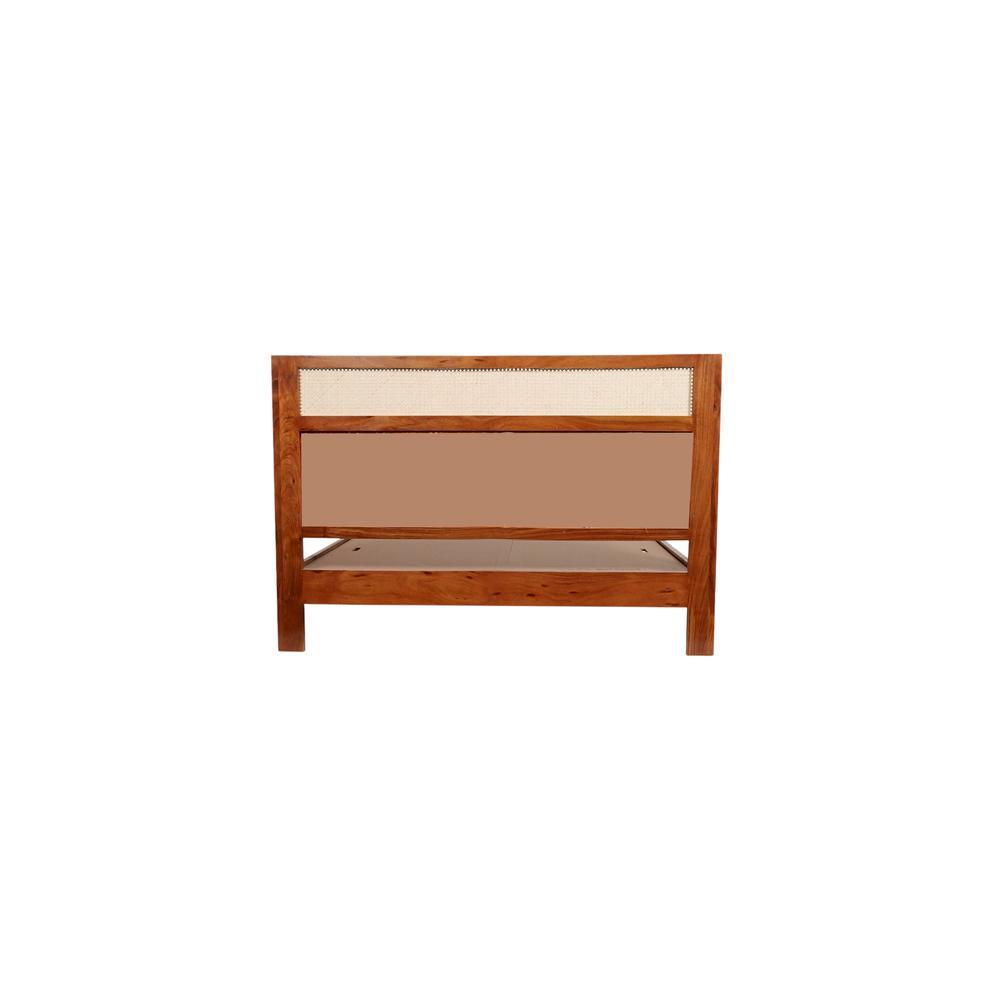Stylona Solid Wood Non Storage Bed In Provincial Teak Finish