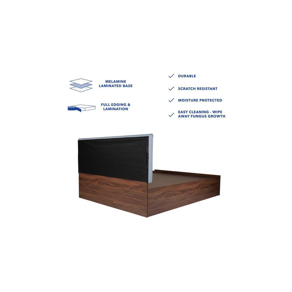 Yama Bed With Premium Leatherette Fabric And Box Storage Queen Bed
