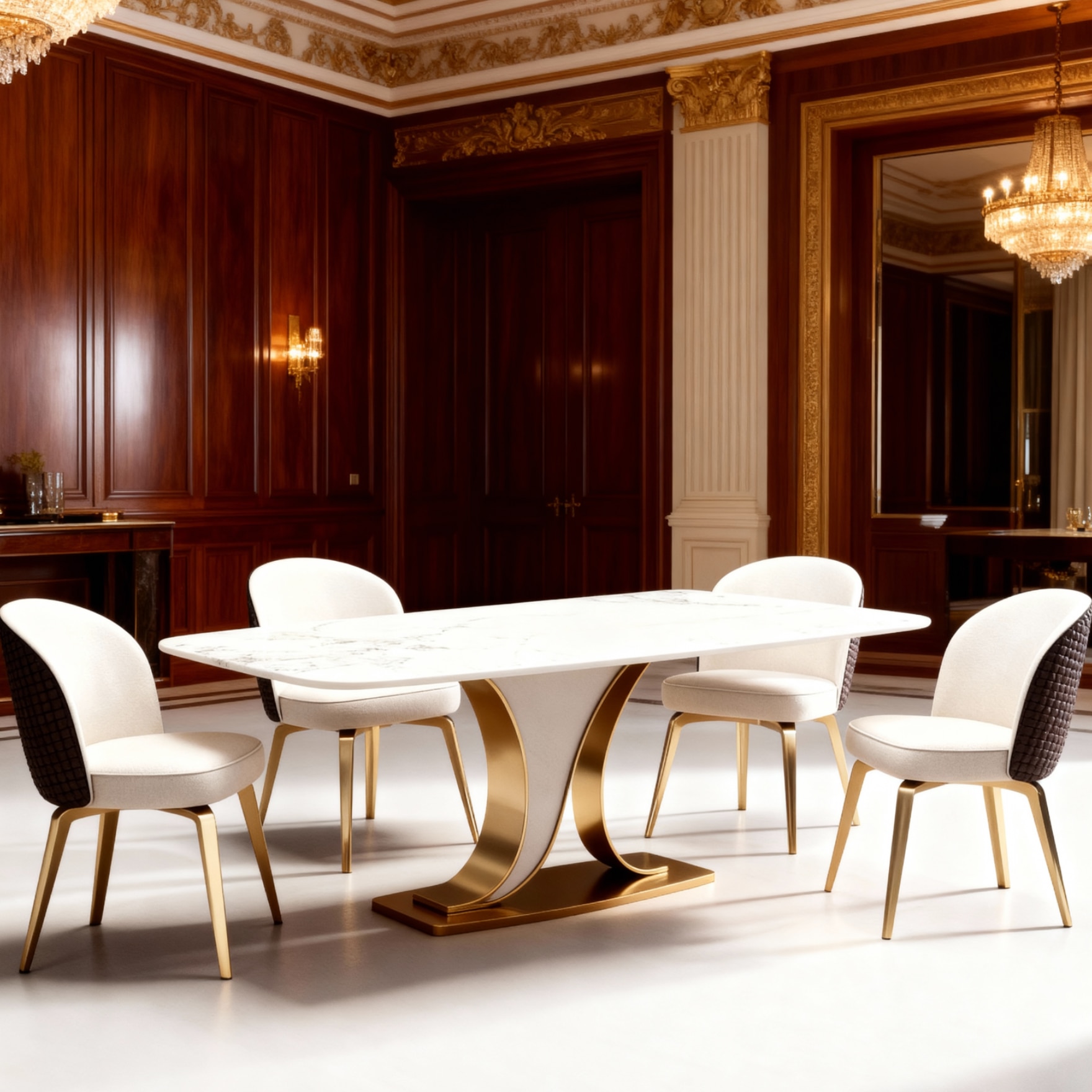 Unifier Metal Dining Table Set