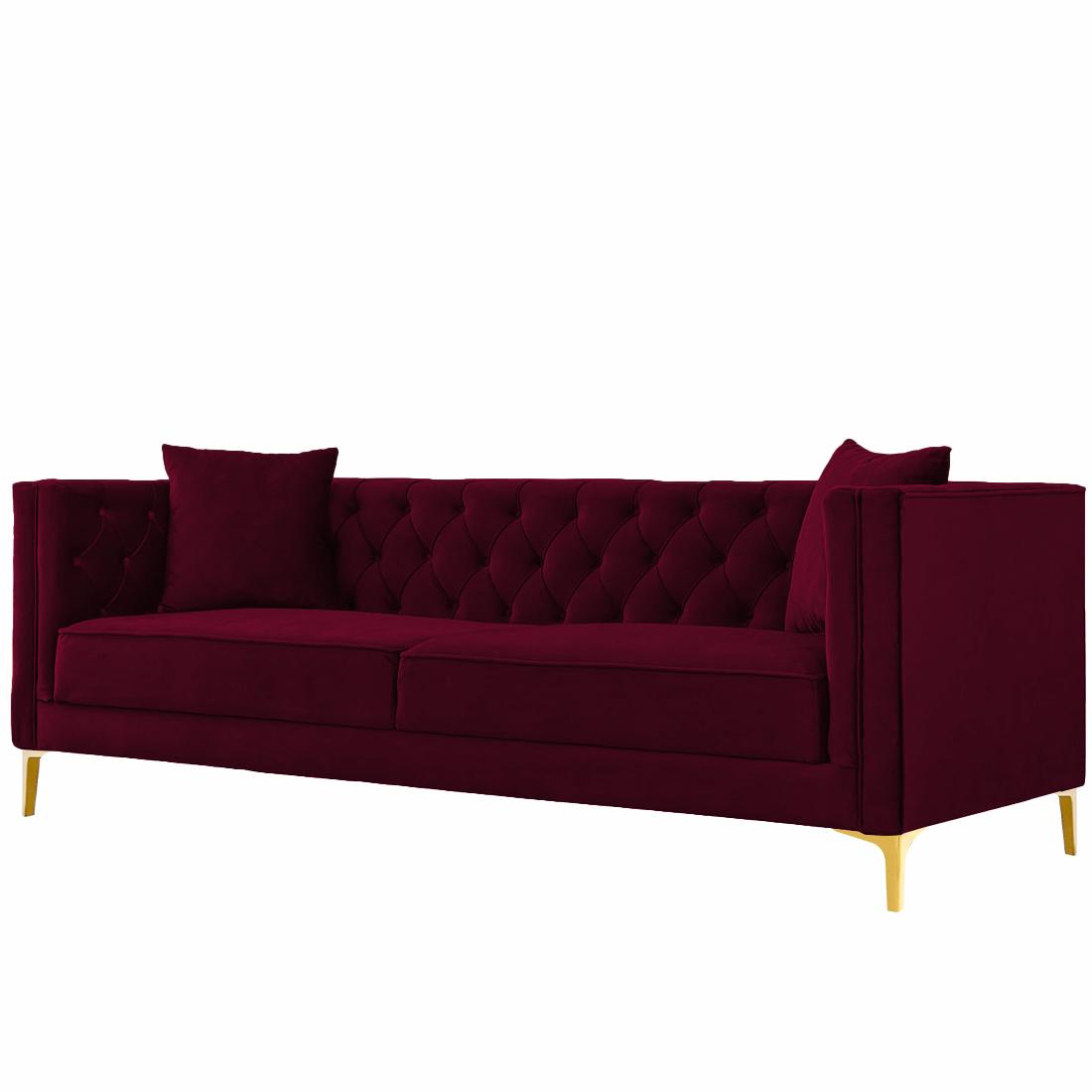 Haruko Fabric Sofa - Maroon