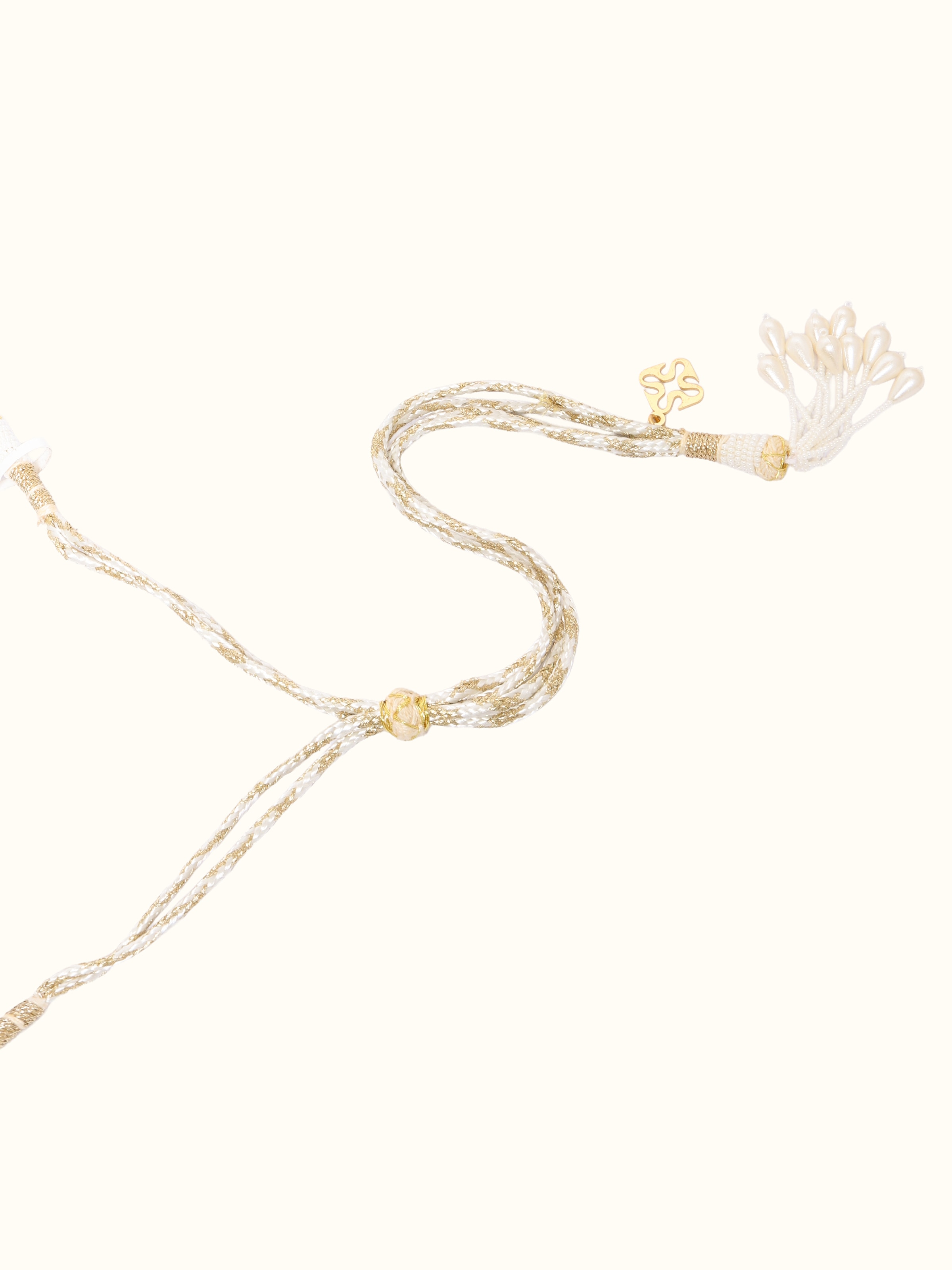 Detail shot of Silver Smithing collar necklace