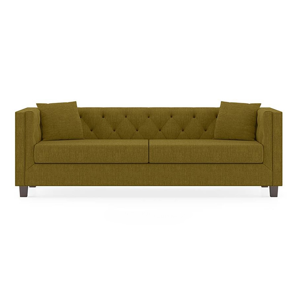 Windsor Premium 3 Seater Fabric Sofa in Olive Green Colour