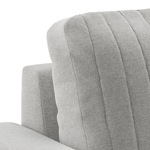 Granada Essential 2 Seater Fabric Sofa in Vapour Grey Colour