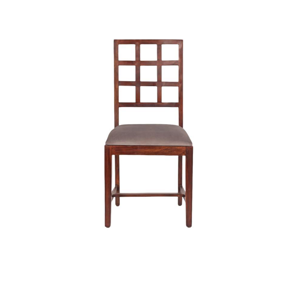 galician solid wood  dining chair in  Provincial Teak