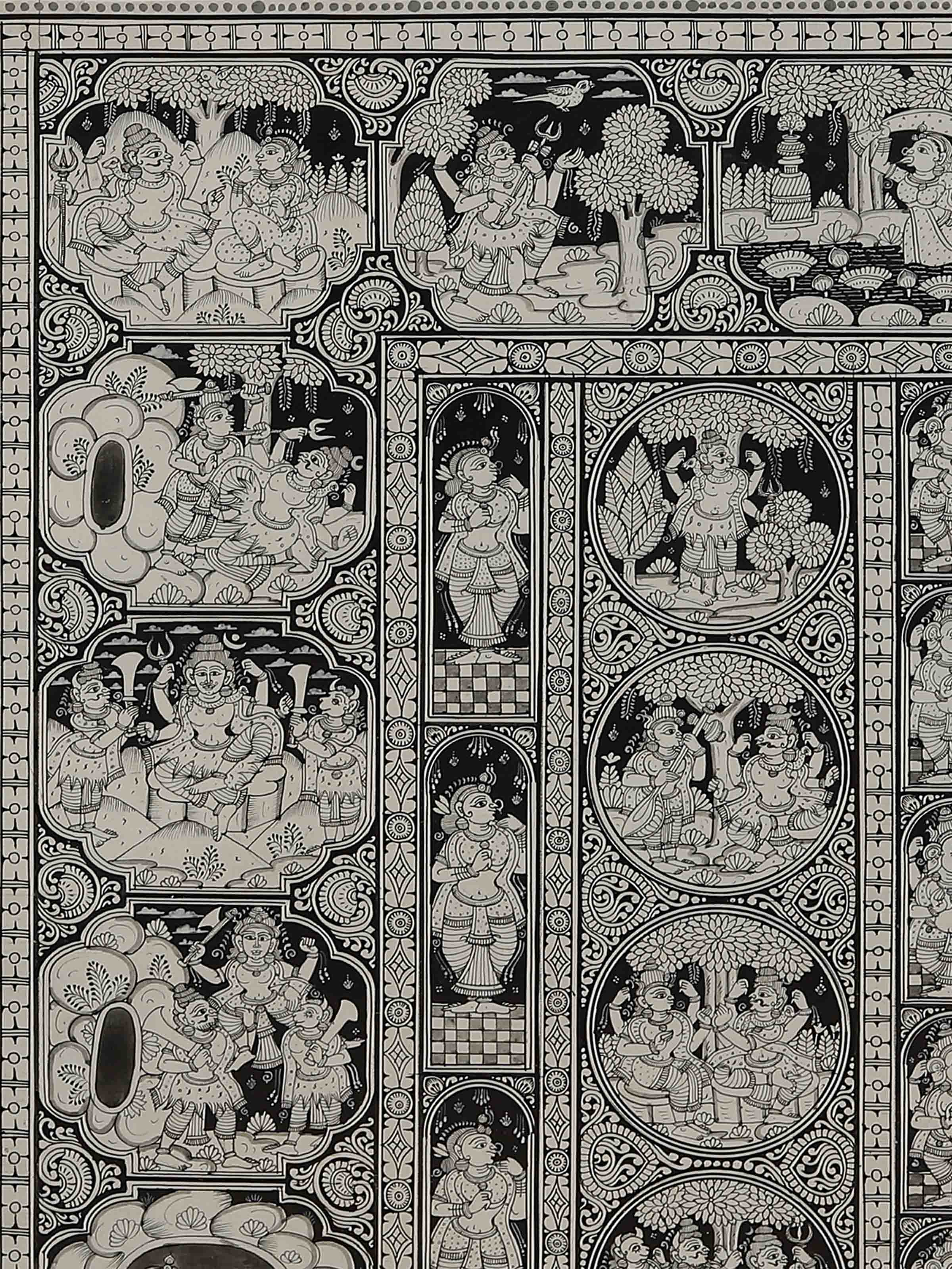 Ganesha Story Patachitra Painting