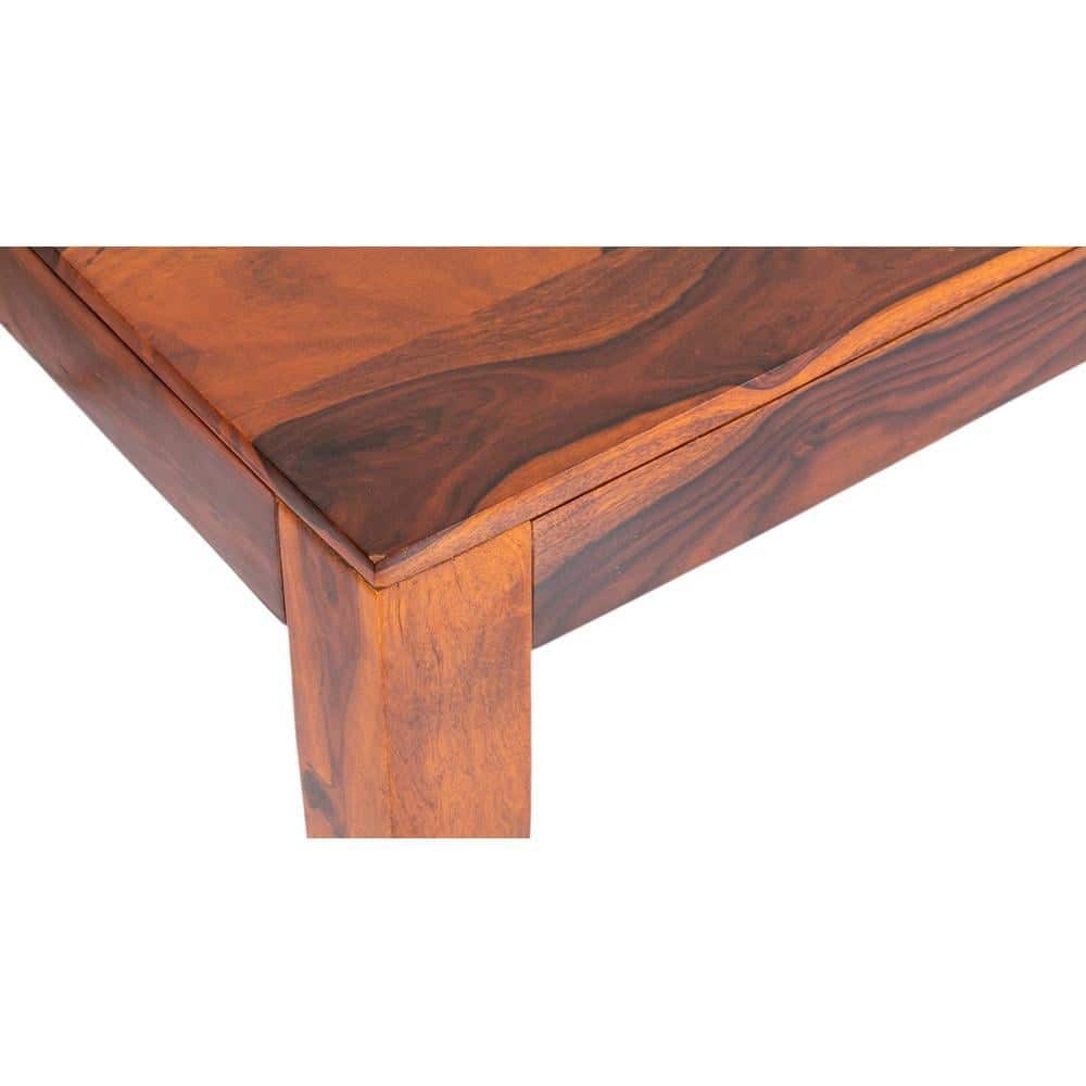 Oakmont Sheesham Wood 4 Seater Dining Table In Pine Finish