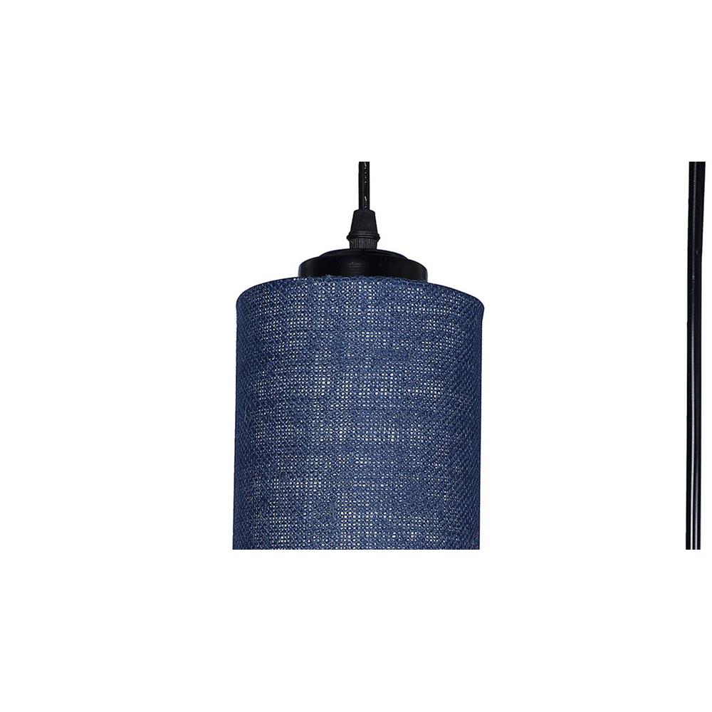 Conner Blue Natural Fiber Cluster Hanging Light