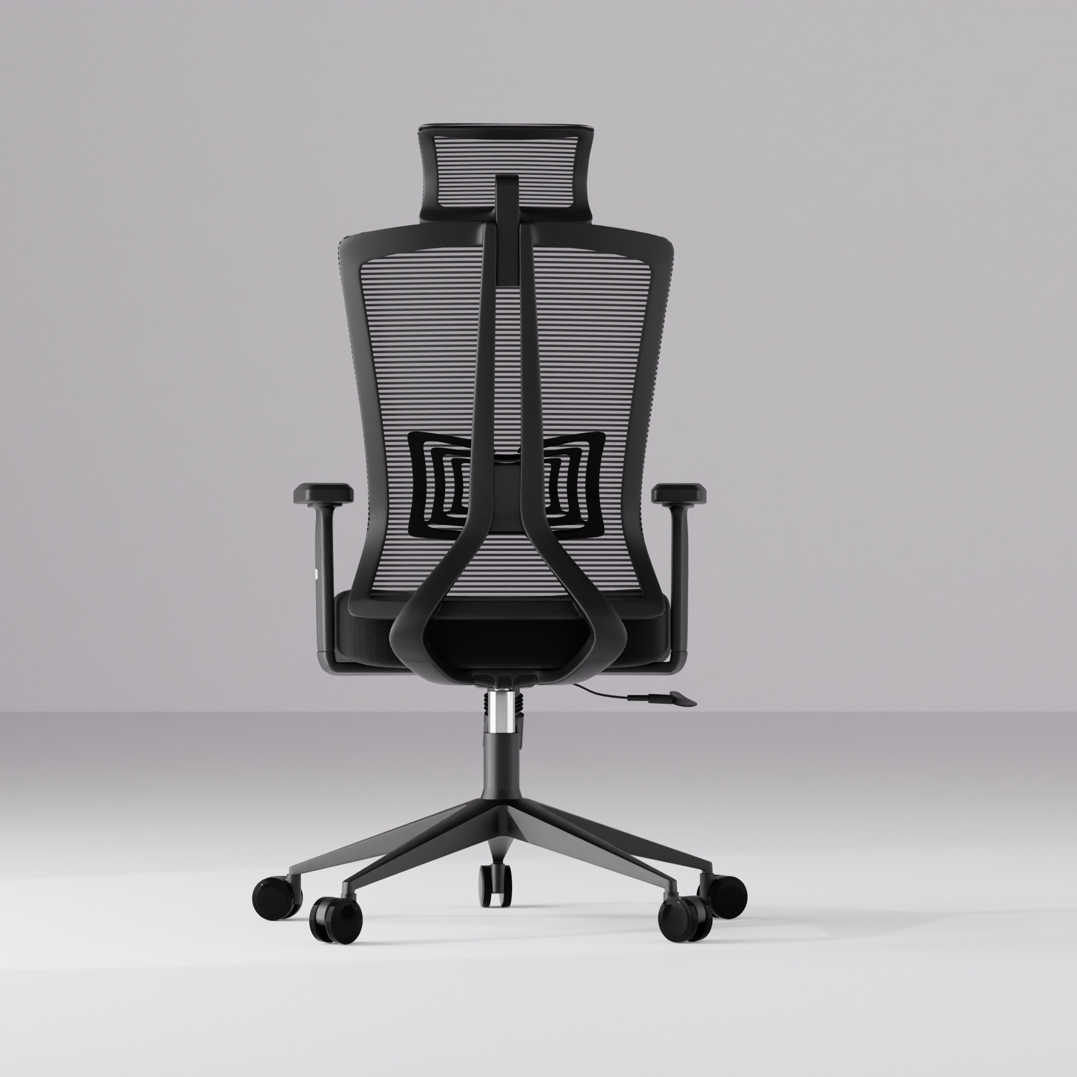 Regalia High Back Mesh Office Chair with Headrest in Black Colour