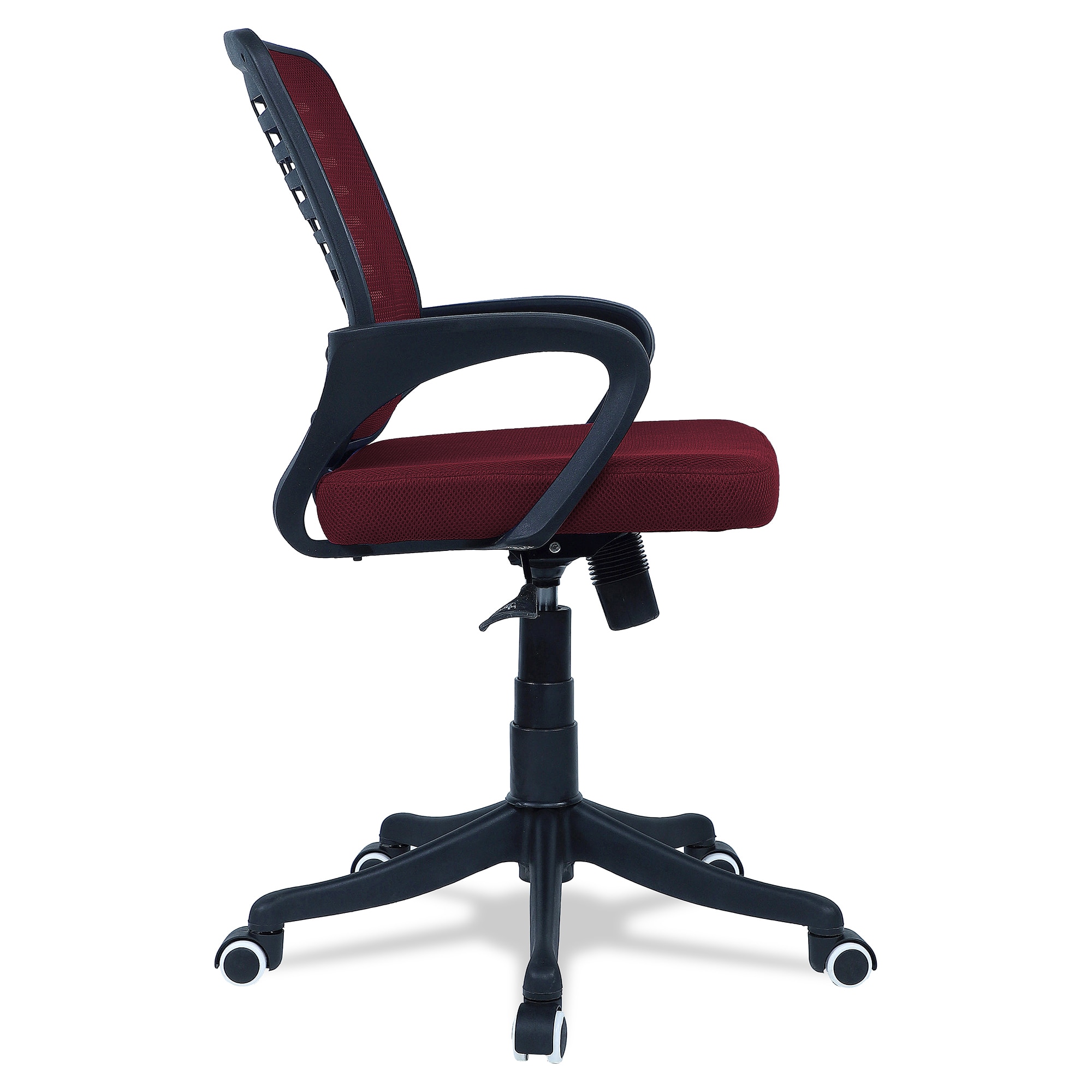 Diicea Mid Back Ergonomic Chair in Maroon Colour