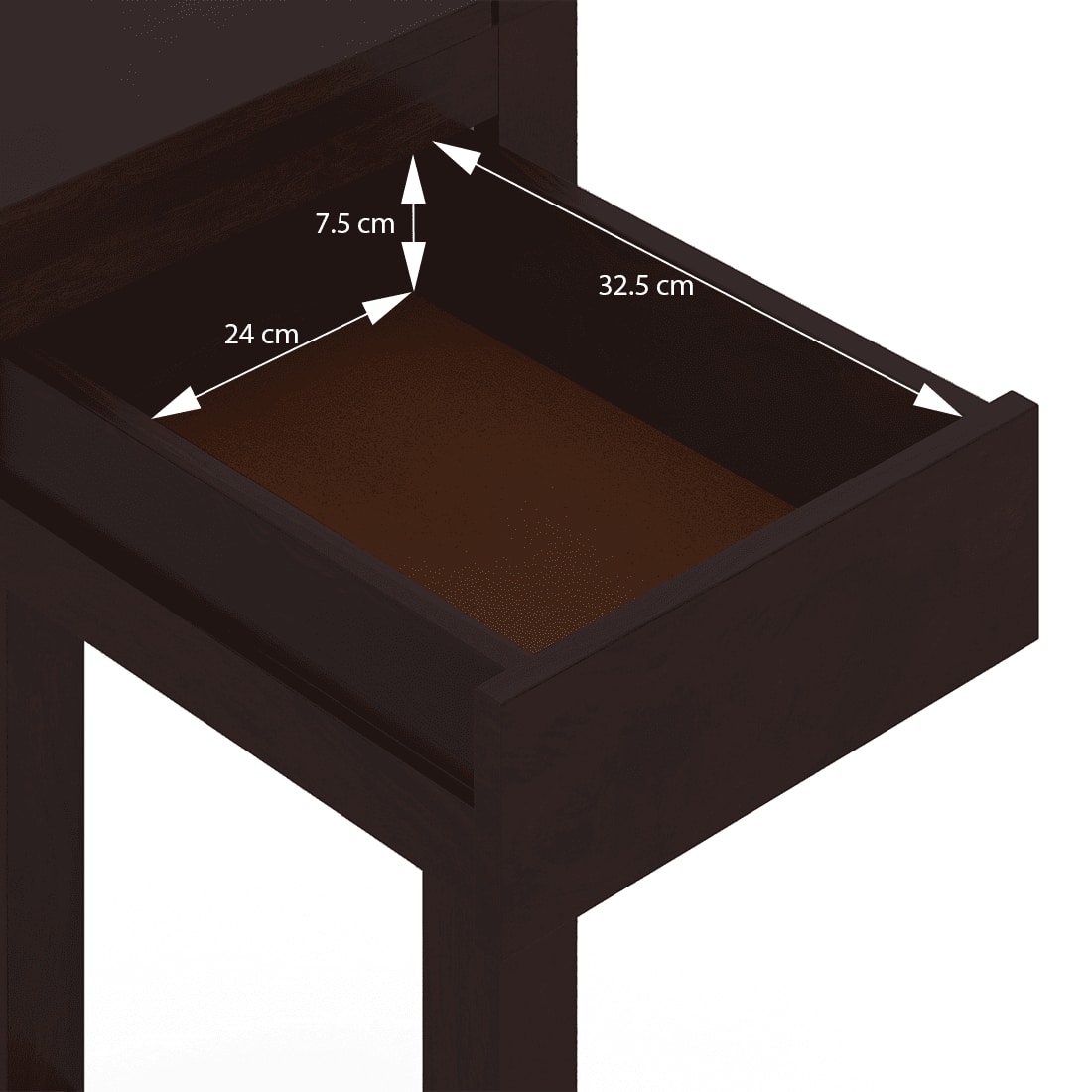 Austen Compact Desk Mahogany Finish