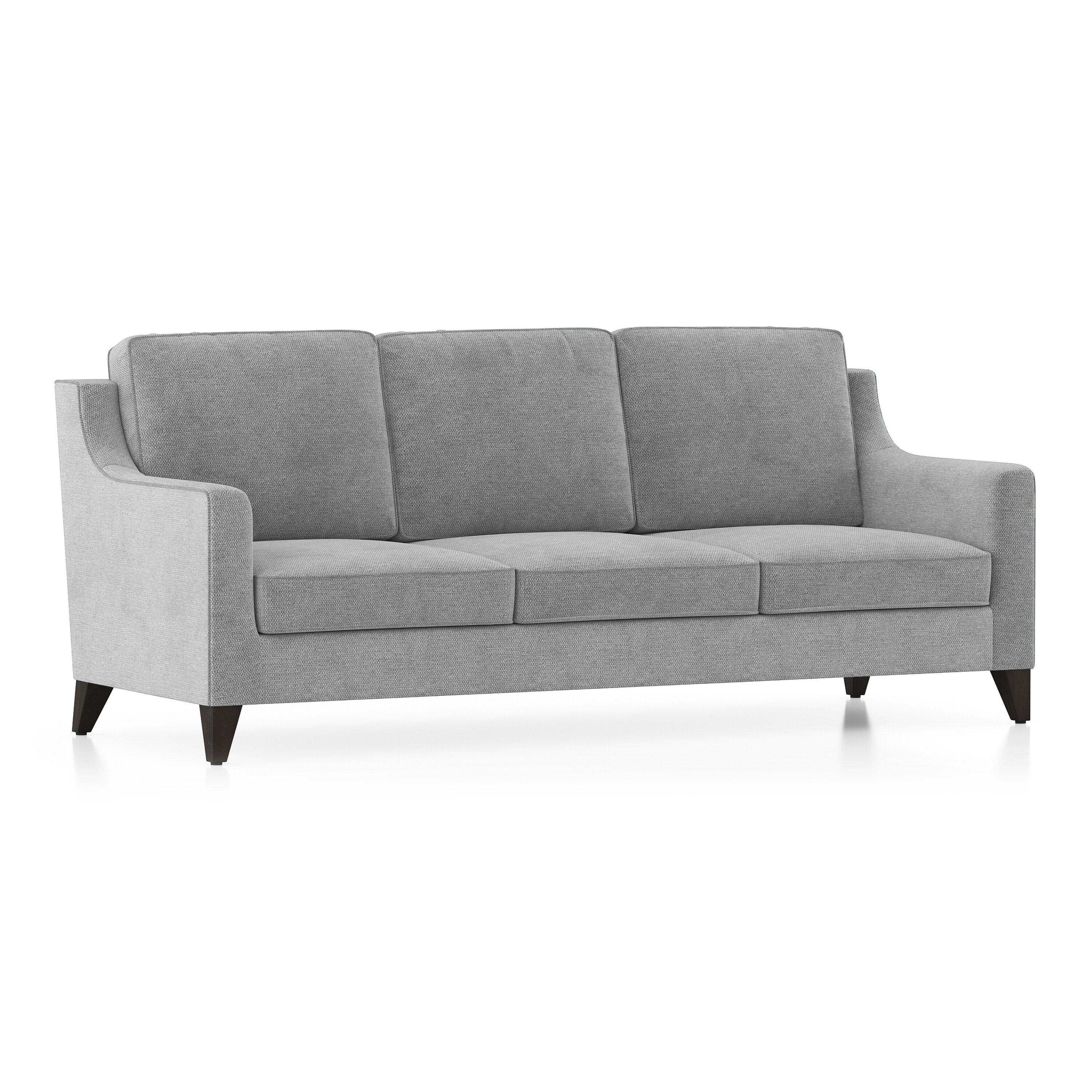 Abbey Sofa (Colour : Granite Weave, Cushion : Hard, Seating Capacity : 3 Seater)
