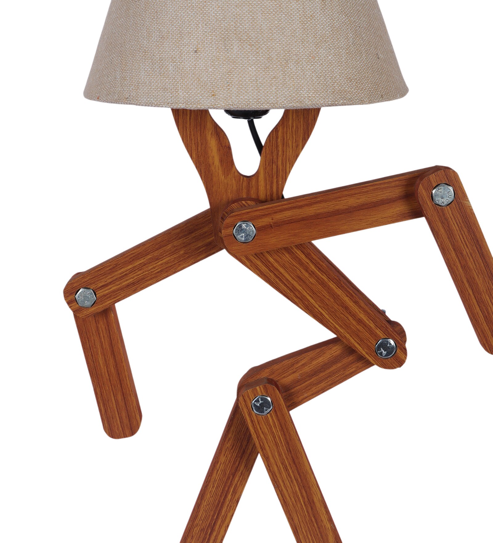 Man Table Lamp in Brown Shade