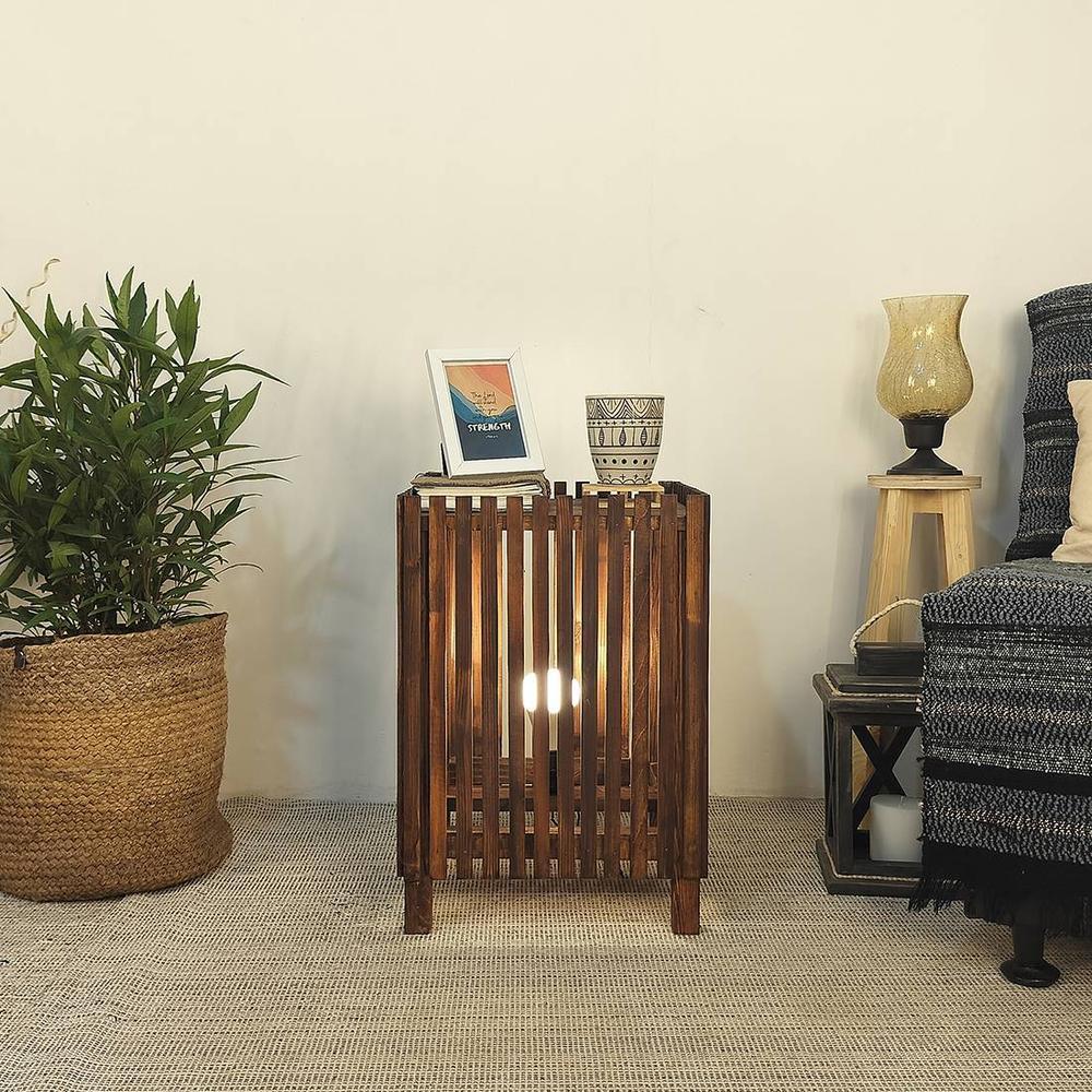 Renard Beige Jute Floor Lamp with Beige Jute Base