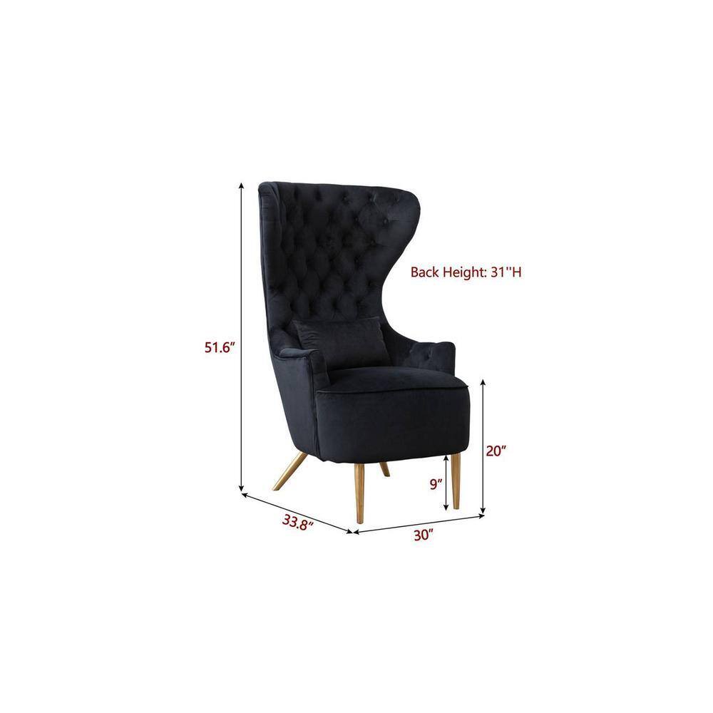 Jayeh High Back Chair in Black Colour