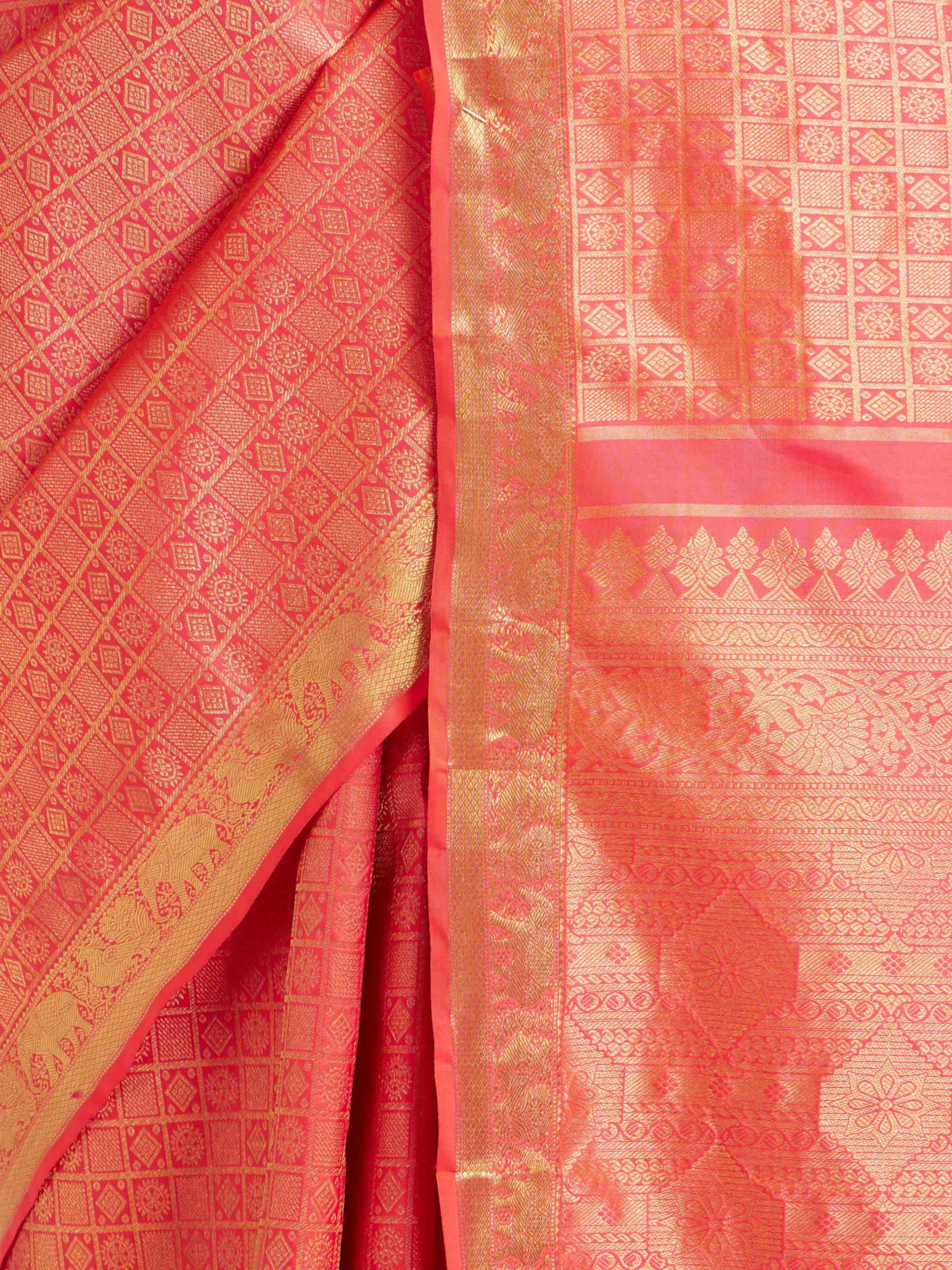 Red Kancheepuram Zari Silk Saree