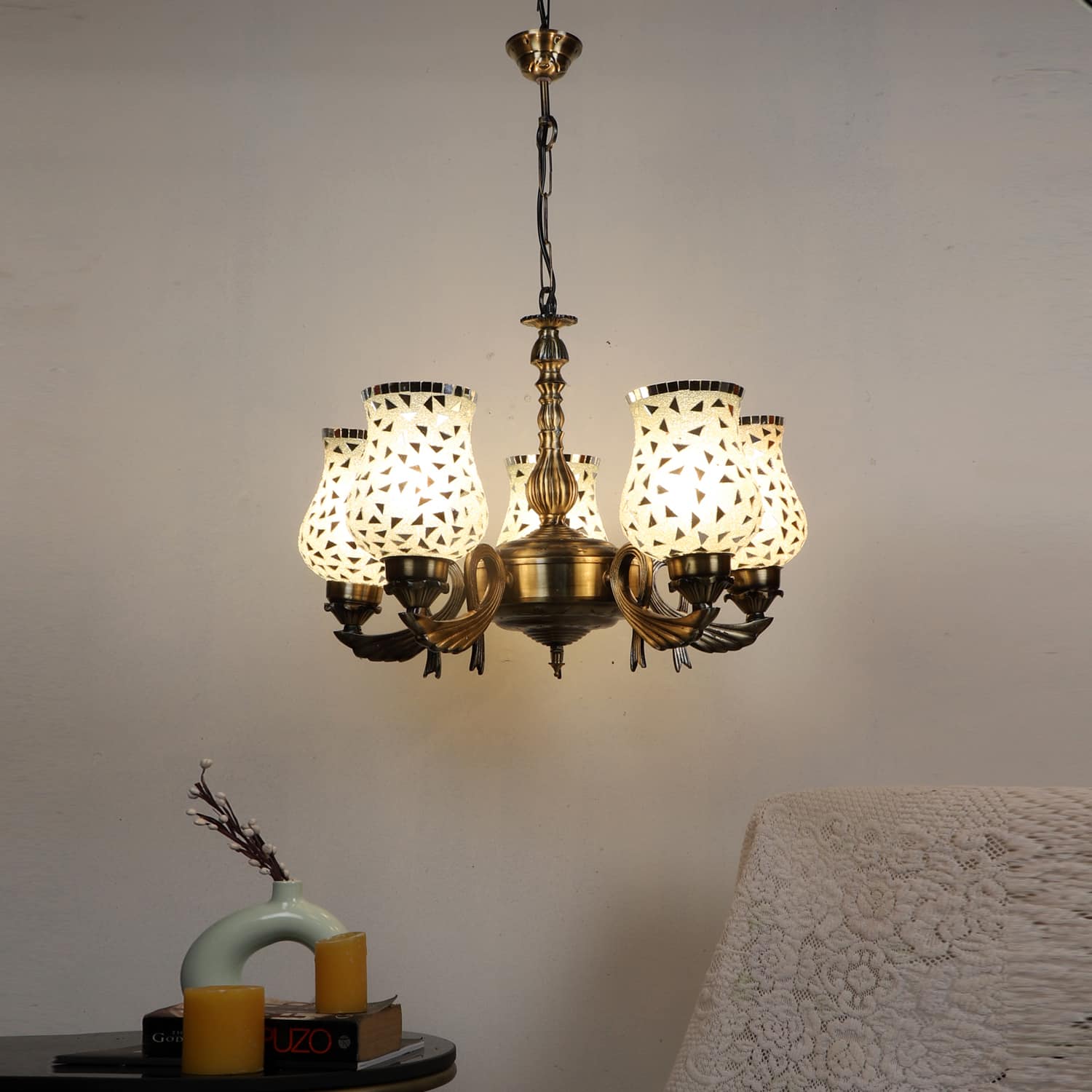 Devansh Metal Electric Wall Light in Multi Colour with Multi Shade Count of 1 Light