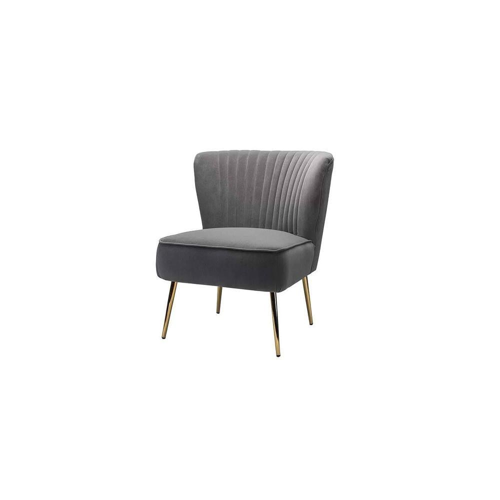 Beato Fabric Accent Chair in Grey Colour