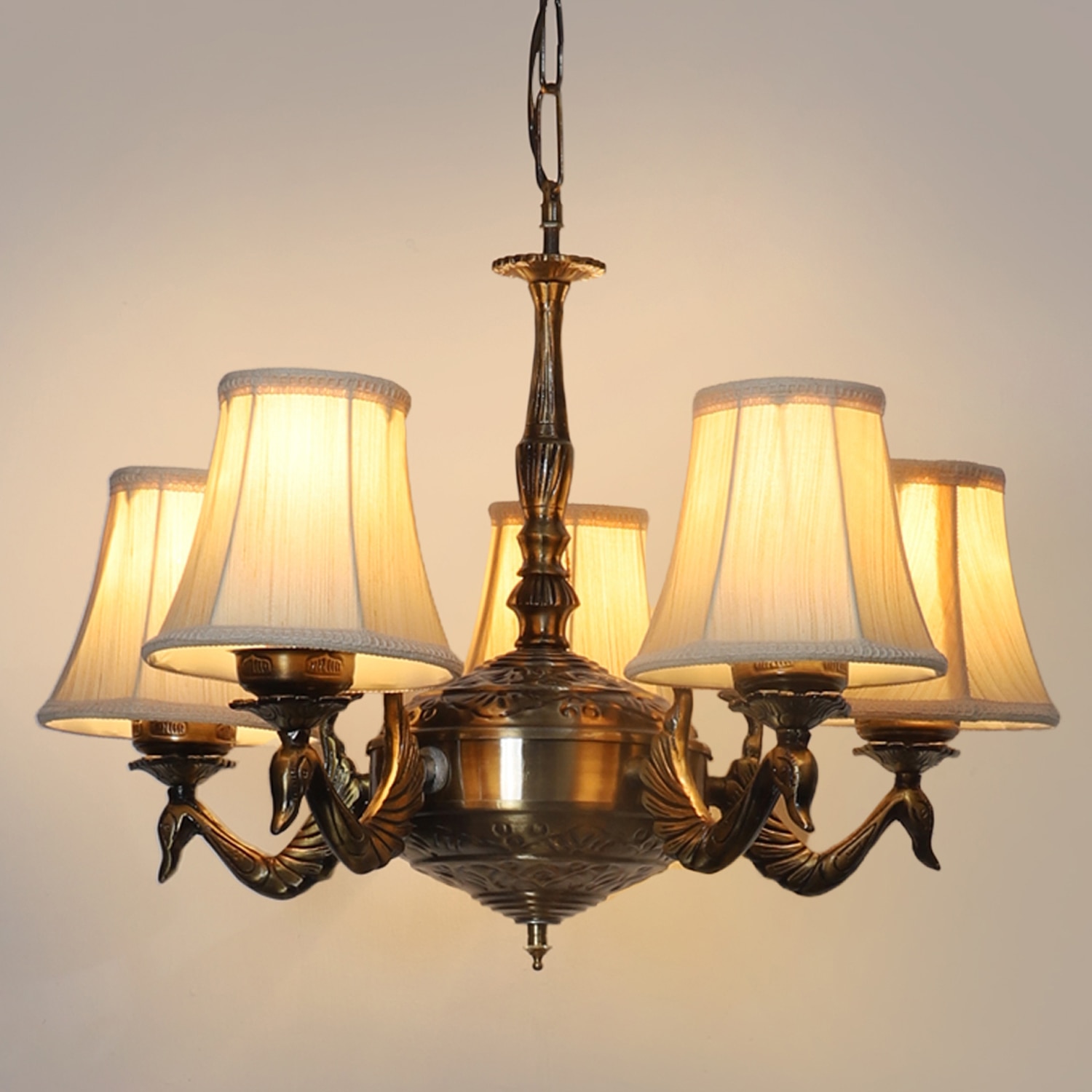 Devansh Gold Wall Mounted Lamp With Black Cotton Shade