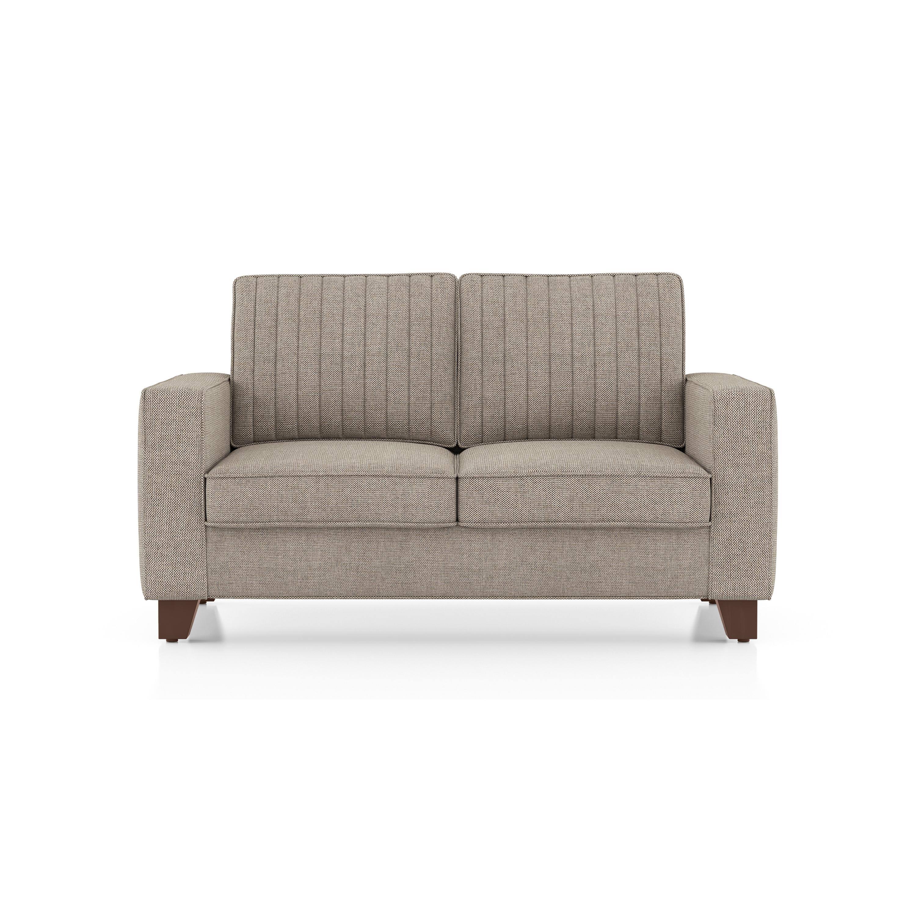 Apollo Neo 2 Seater Fabric Sofa in Mist Brown Colour (Back Height : Regular, Cushion Type : Hard)
