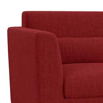 Lewis 2 Seater Fabric Sofa in Salsa Red Colour