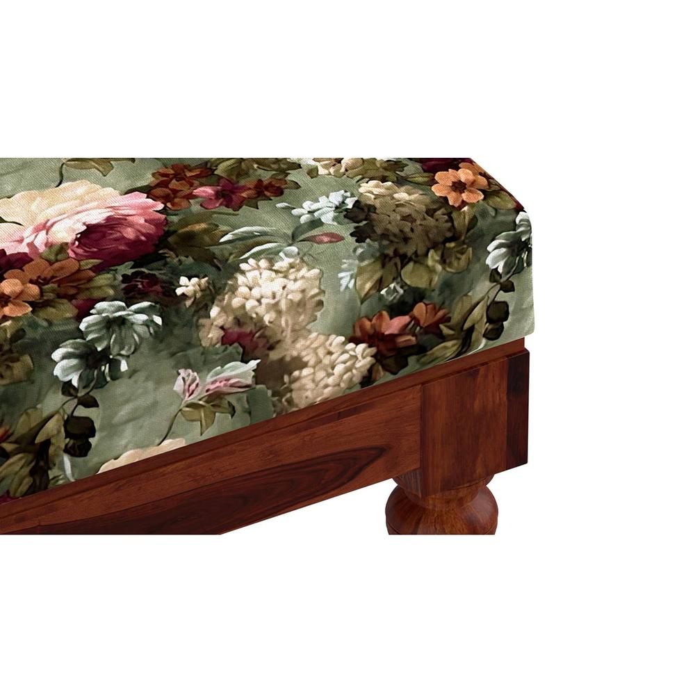 Zoya Solid Wood  Ottomon in  Multicolor Colour