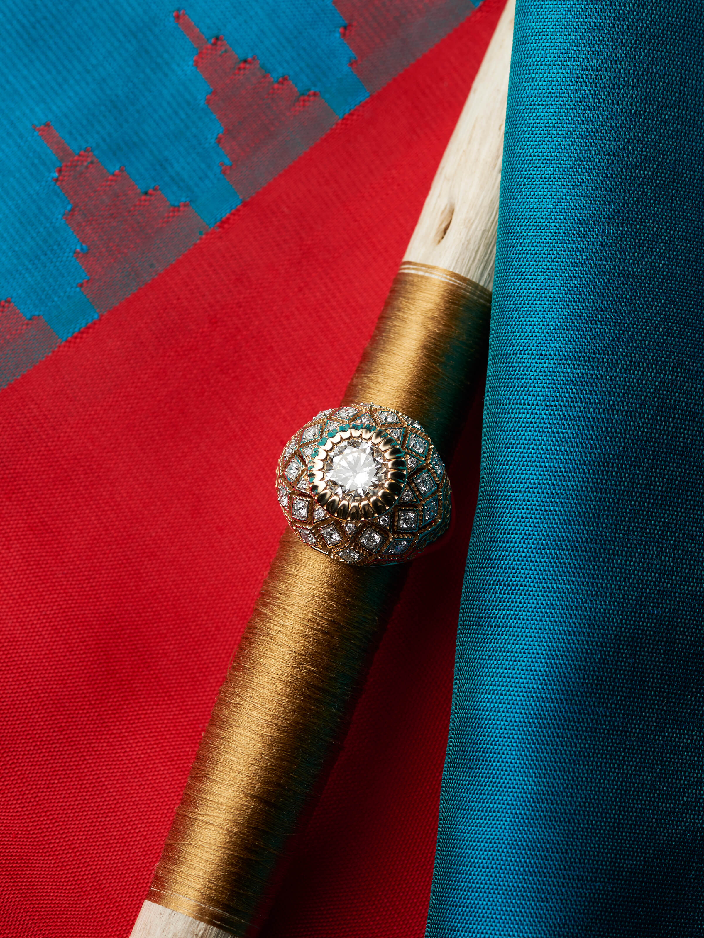 Open Setting 14 karat Gold Ring