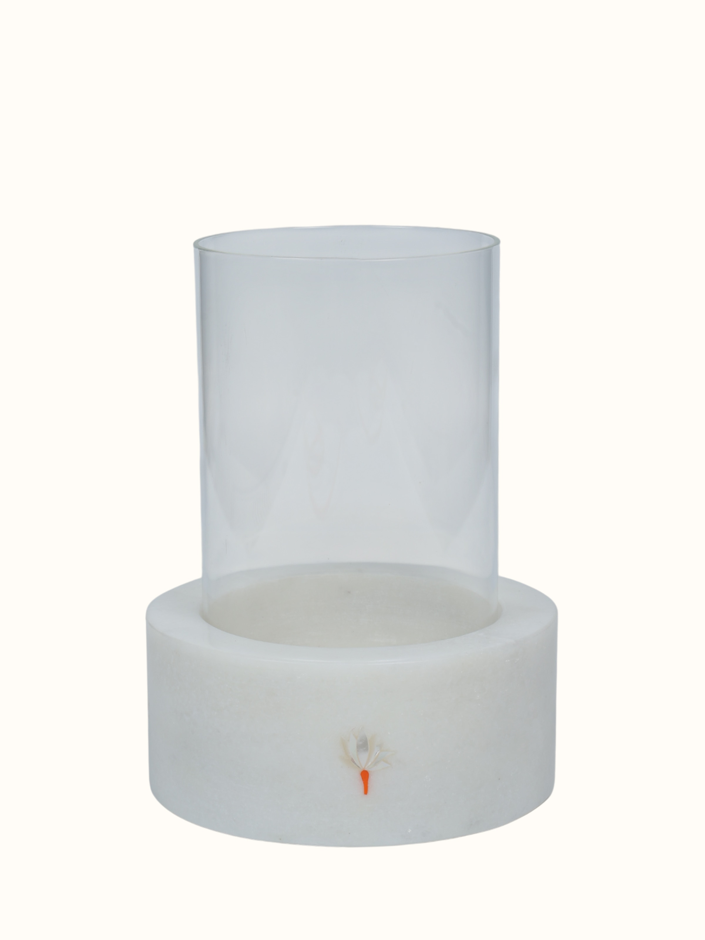 Marble Inlay Pacchikari Candle Holder