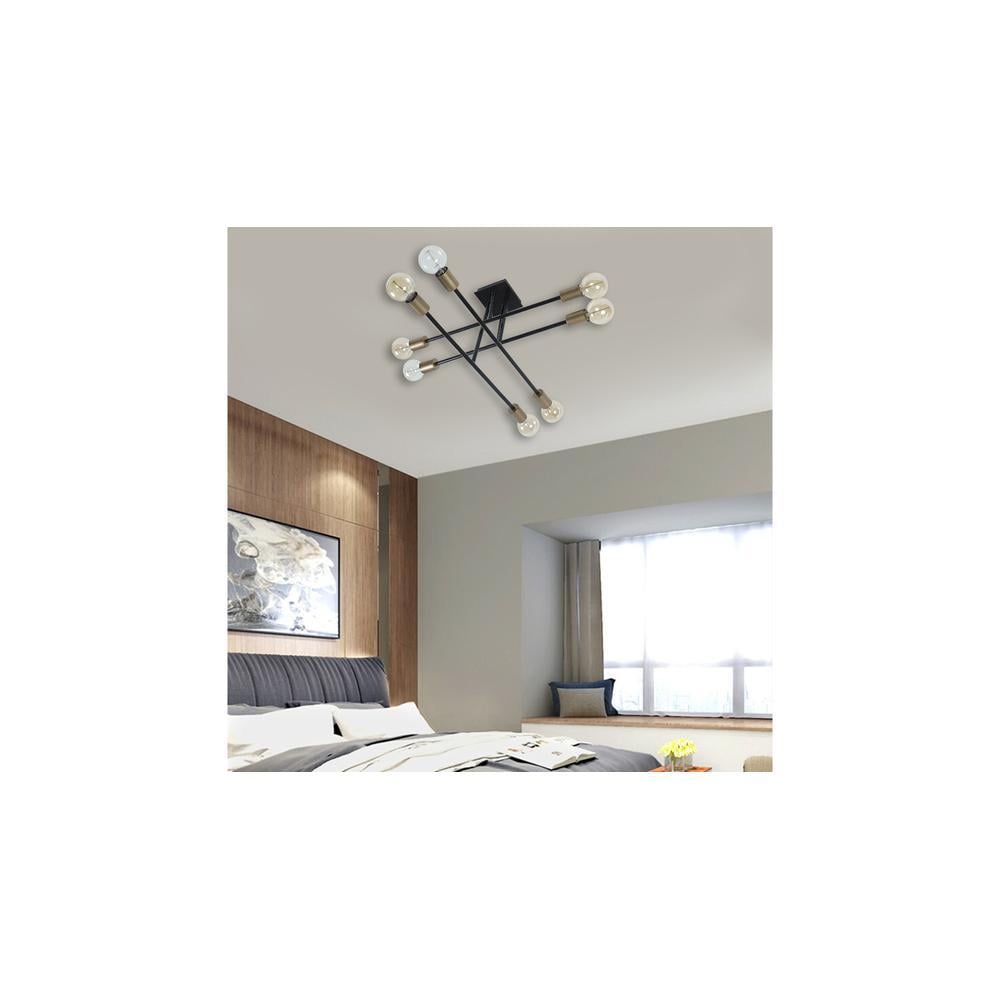 Eight Head Sputnik Black Mordern Chandelier