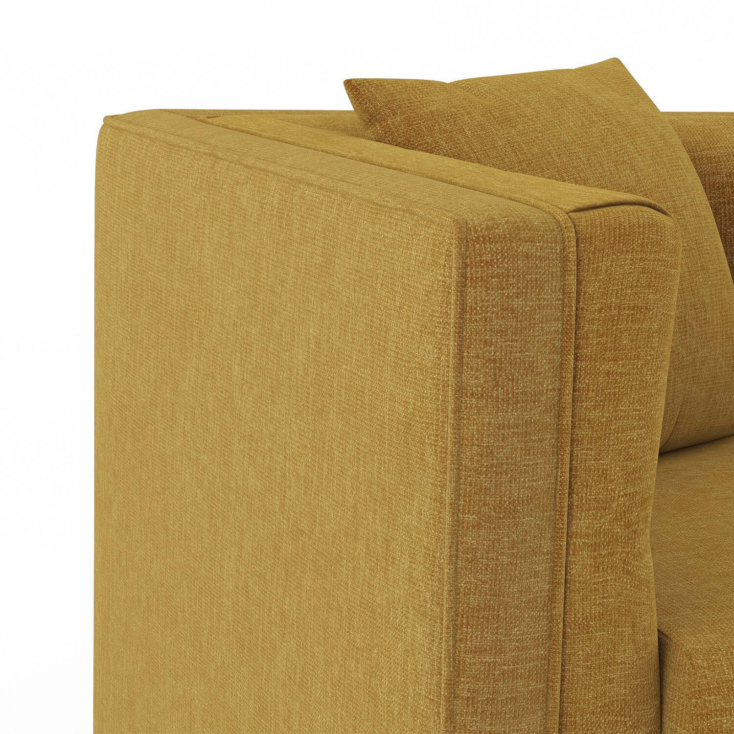 Windsor 3 Seater Fabric Sofa (Colour: Ochre)