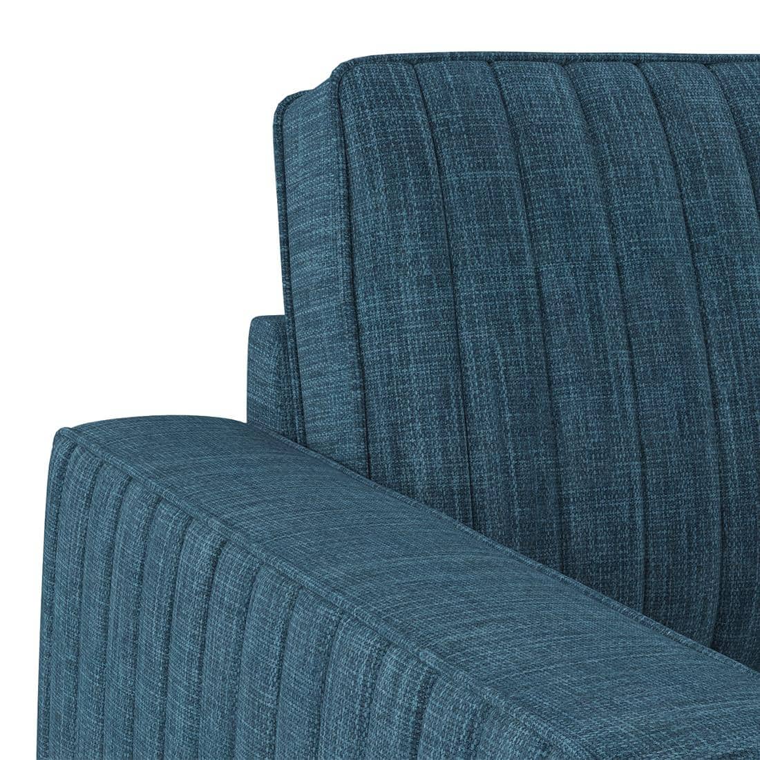Apollo Neo 2 Seater Fabric Sofa in Indigo Blue Colour (Back Height : Regular, Cushion Type : Soft)