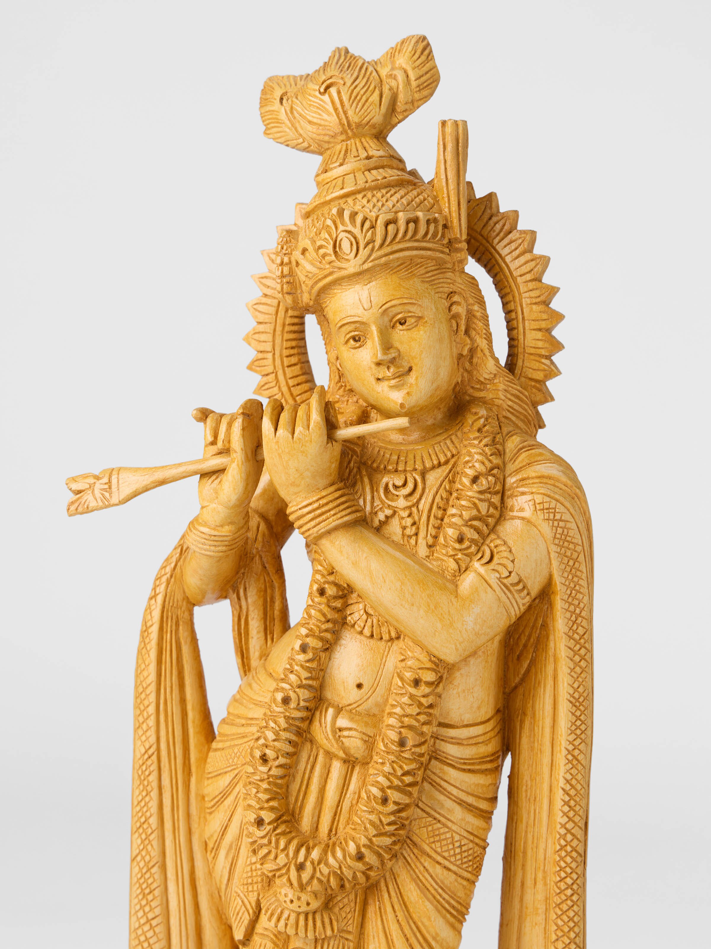 Wood Carved Padmaleela Gopala Idol
