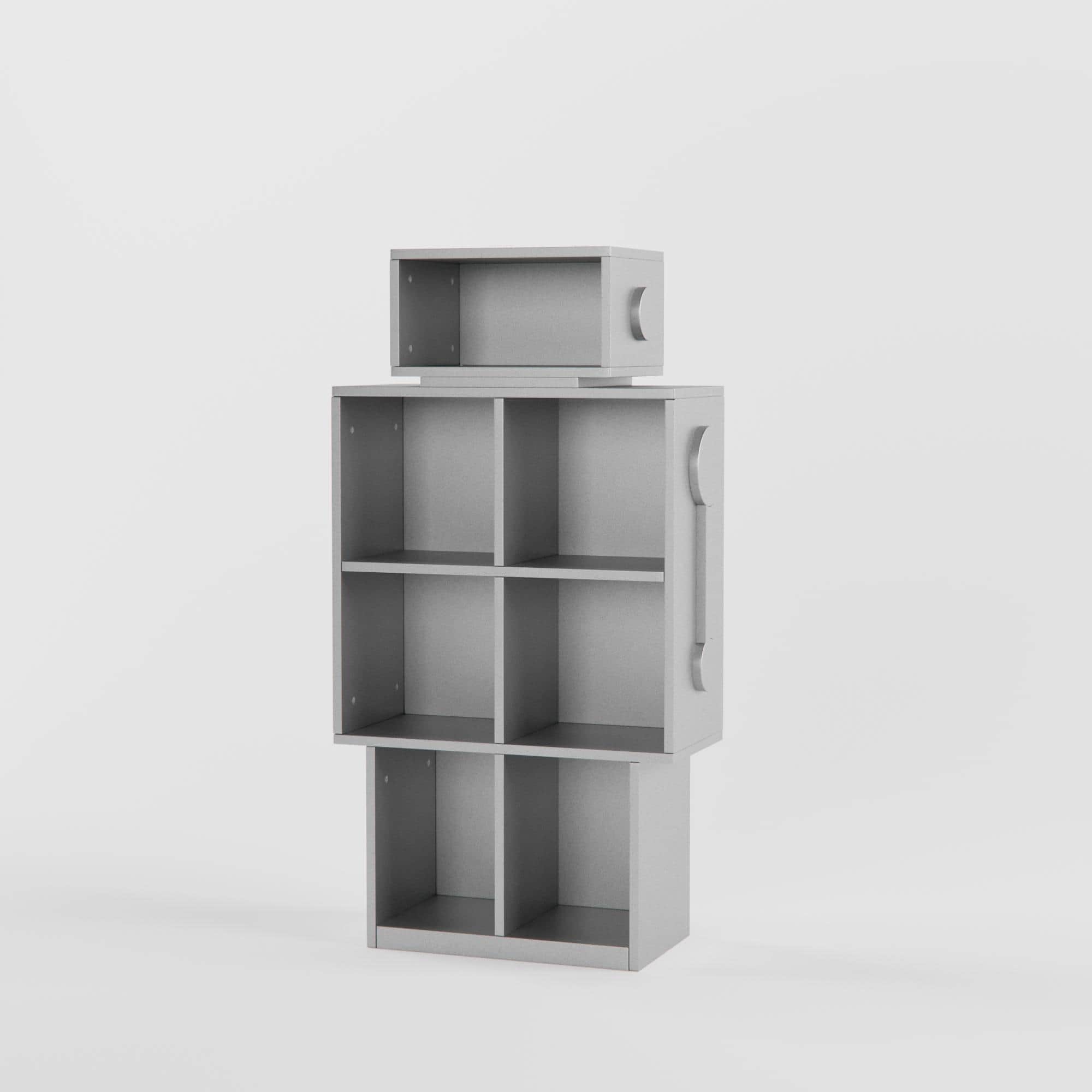 Wall-E Bookshelf In Grey Colour