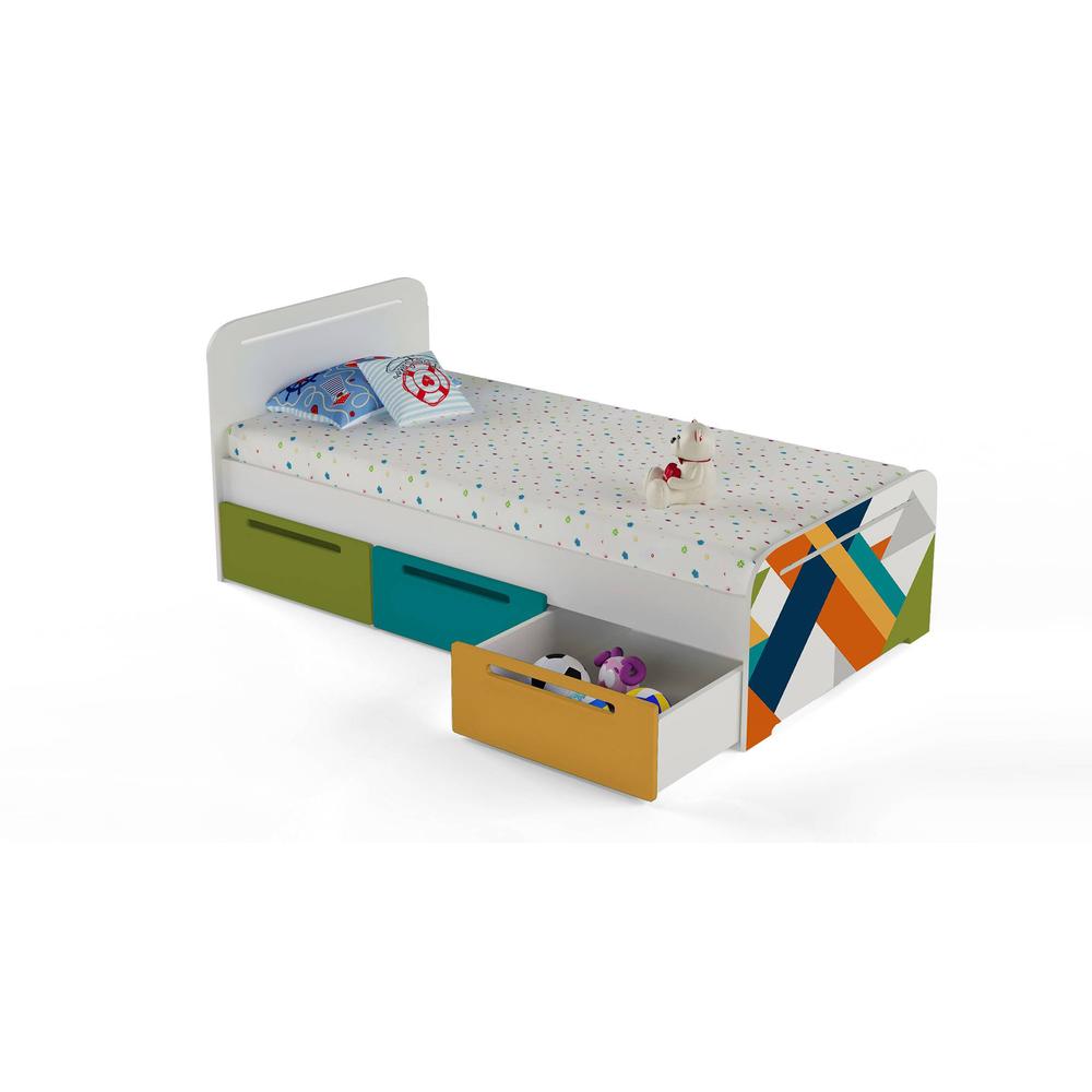 Simply Perfect Engineered Wood Drawer Storage Bed in Multi Colour Colour