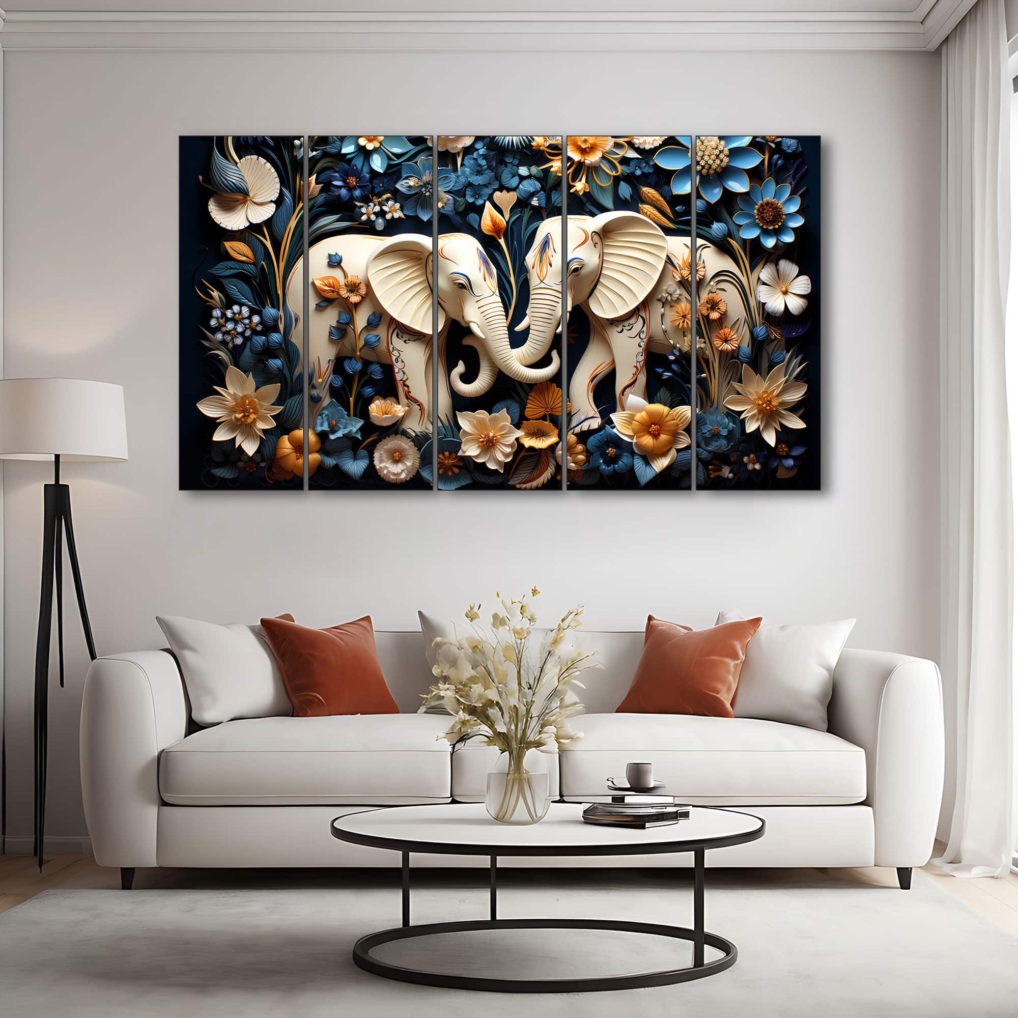 The Castle Decor Animal Wall Painting Wooden Framed 27x48 Inch (Style 2) - The Castle Decor