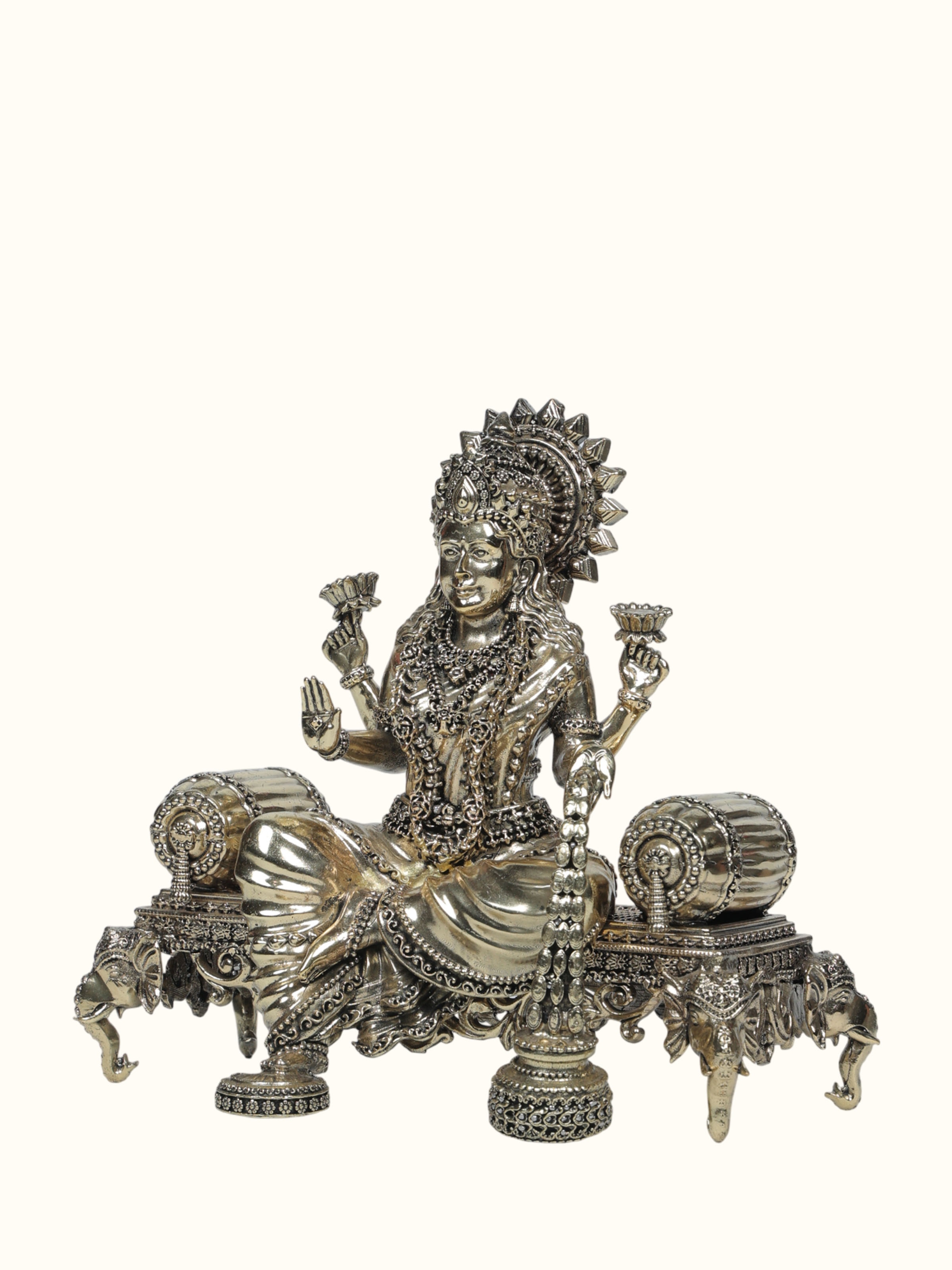 Brass Lakshmi Sitting Idol