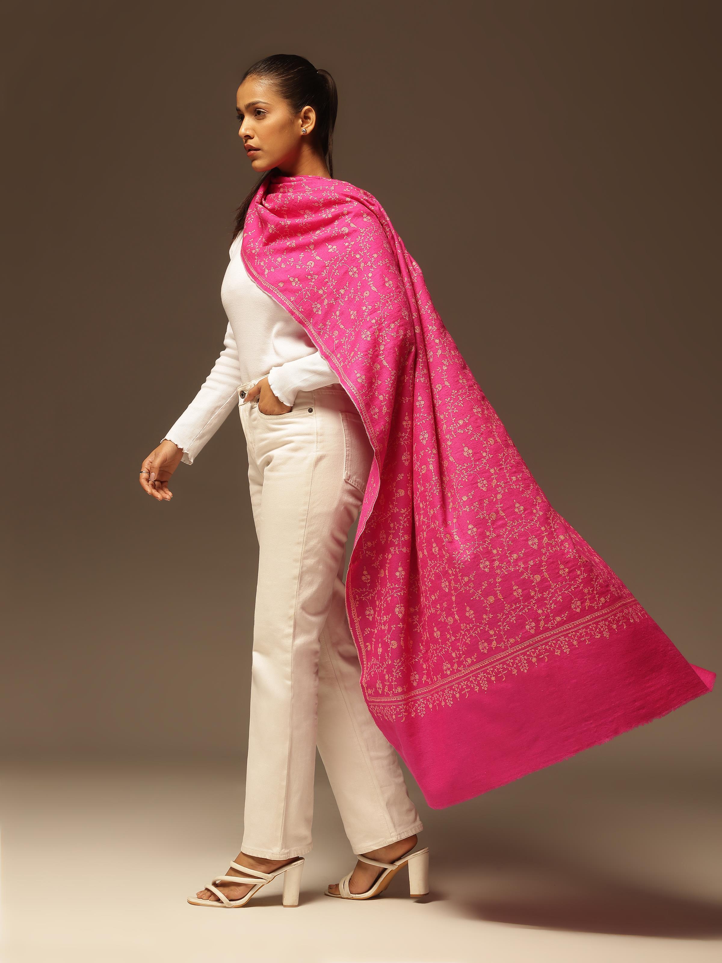Ikshaja Pashmina Sozni Embroidered Shawl