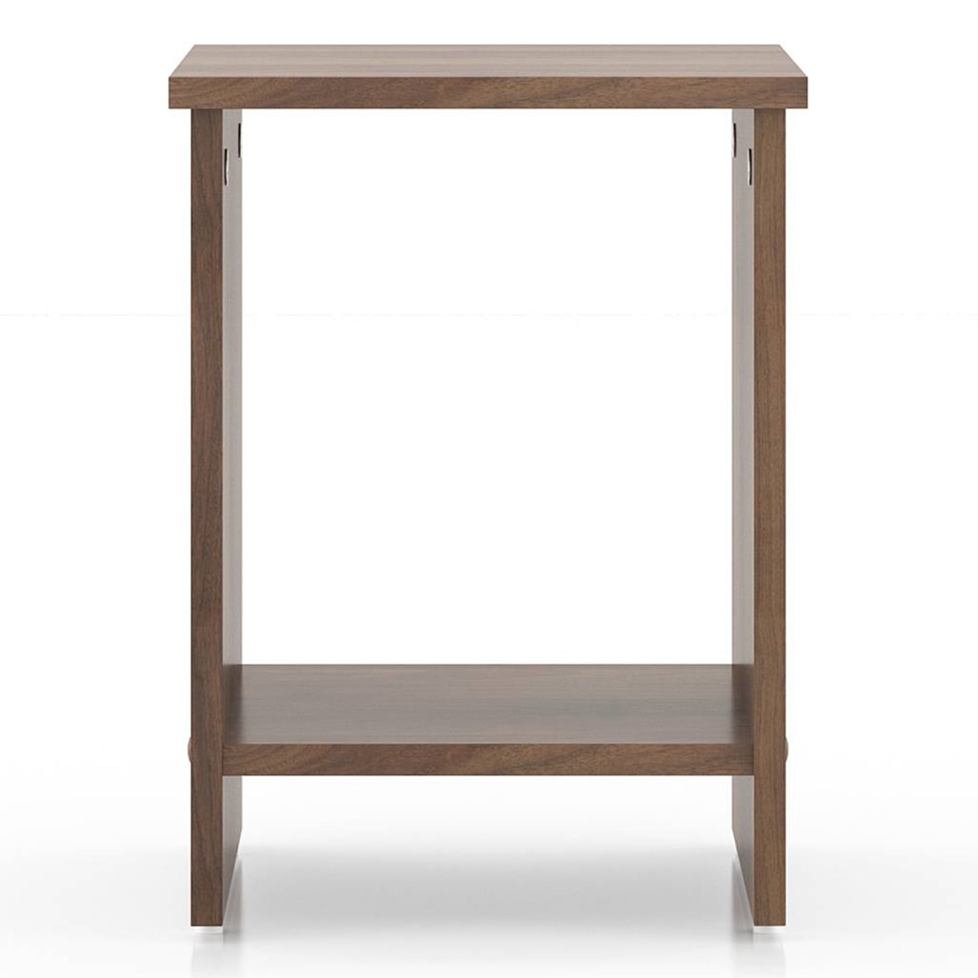 Nick Engineered Wood Side Table in Classic Walnut Finish