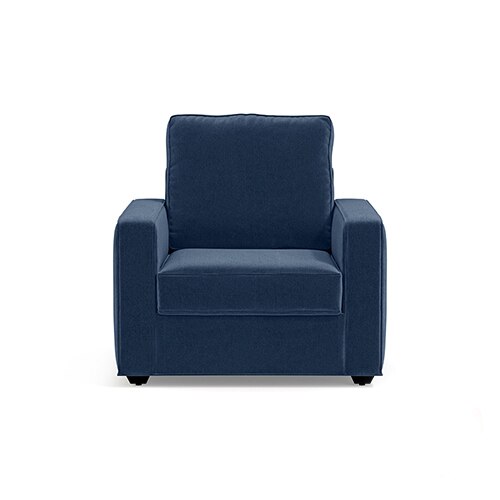 Apollo Sofa Set (Colour : Lapis Blue, Cushion : Soft, Back Type : High Back, Seater : 3+1+1)
